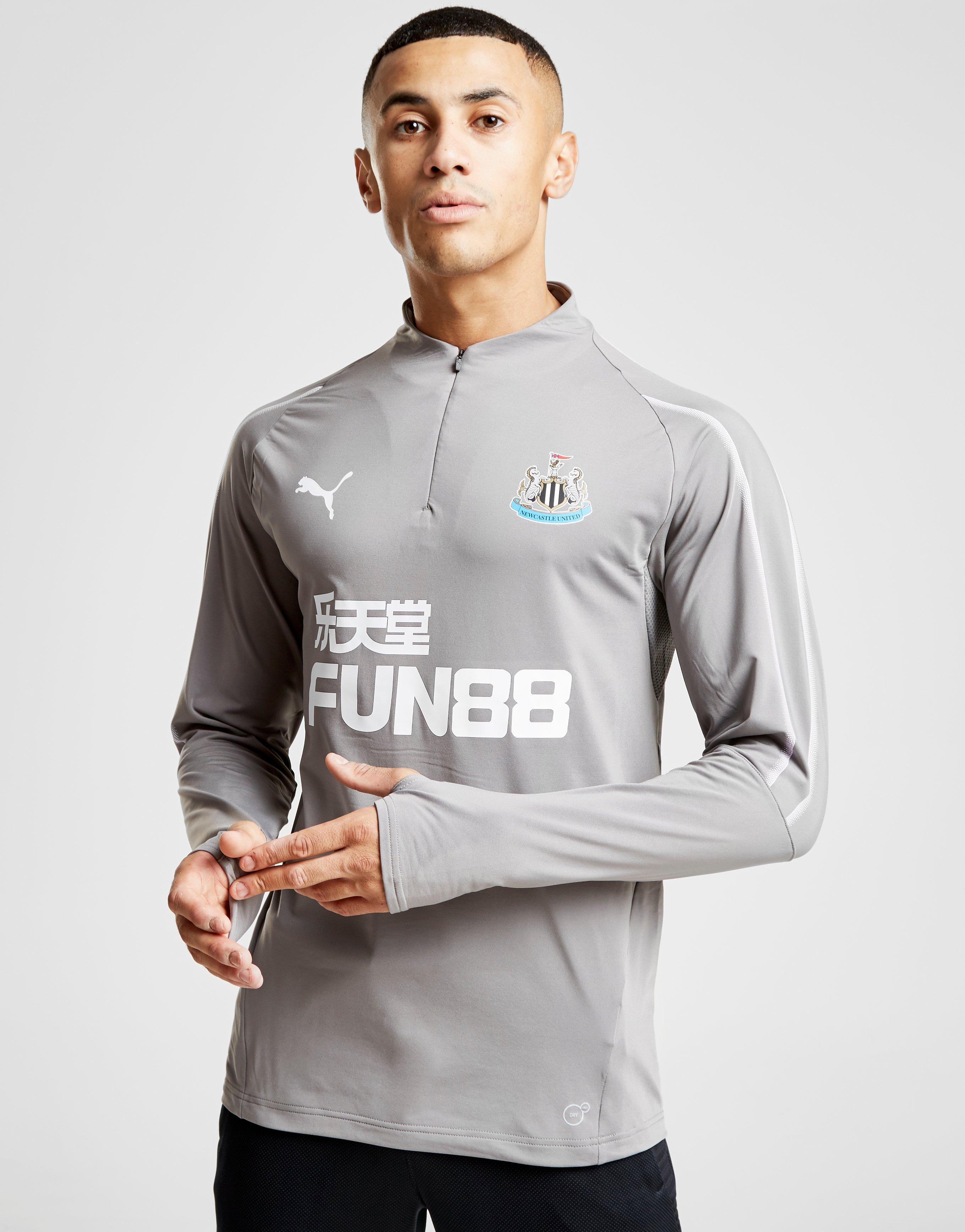 Lyst - Puma Newcastle United Fc 1 4 Zip Top In Gray For Men