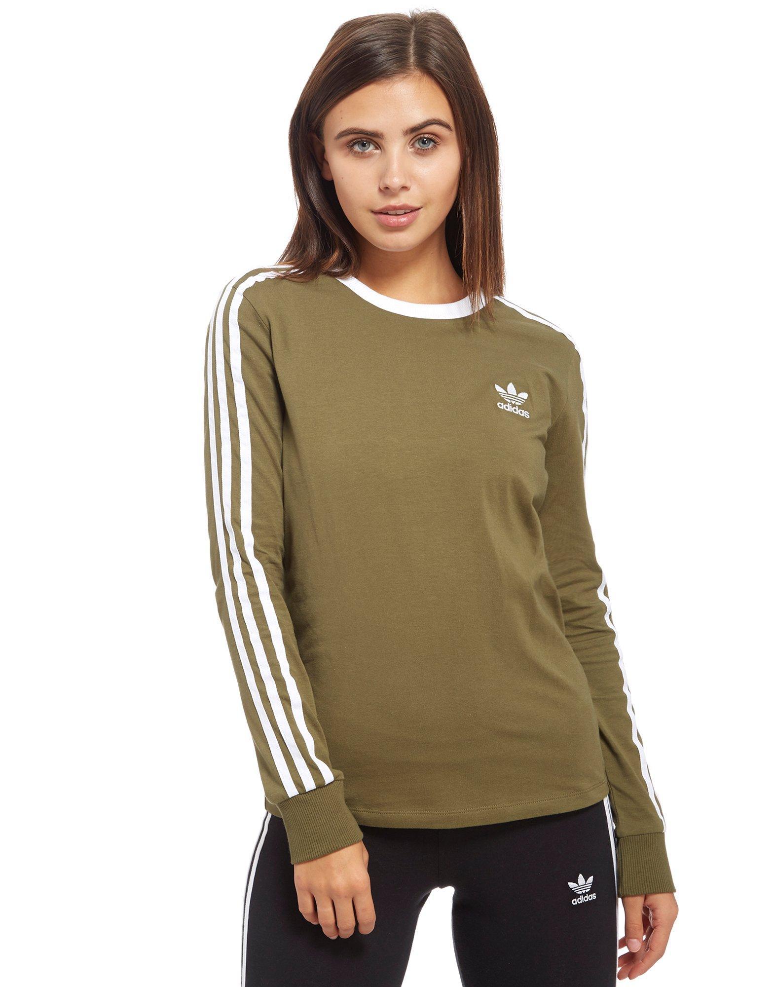 Lyst - Adidas Originals Long Sleeve California T-shirt in Green