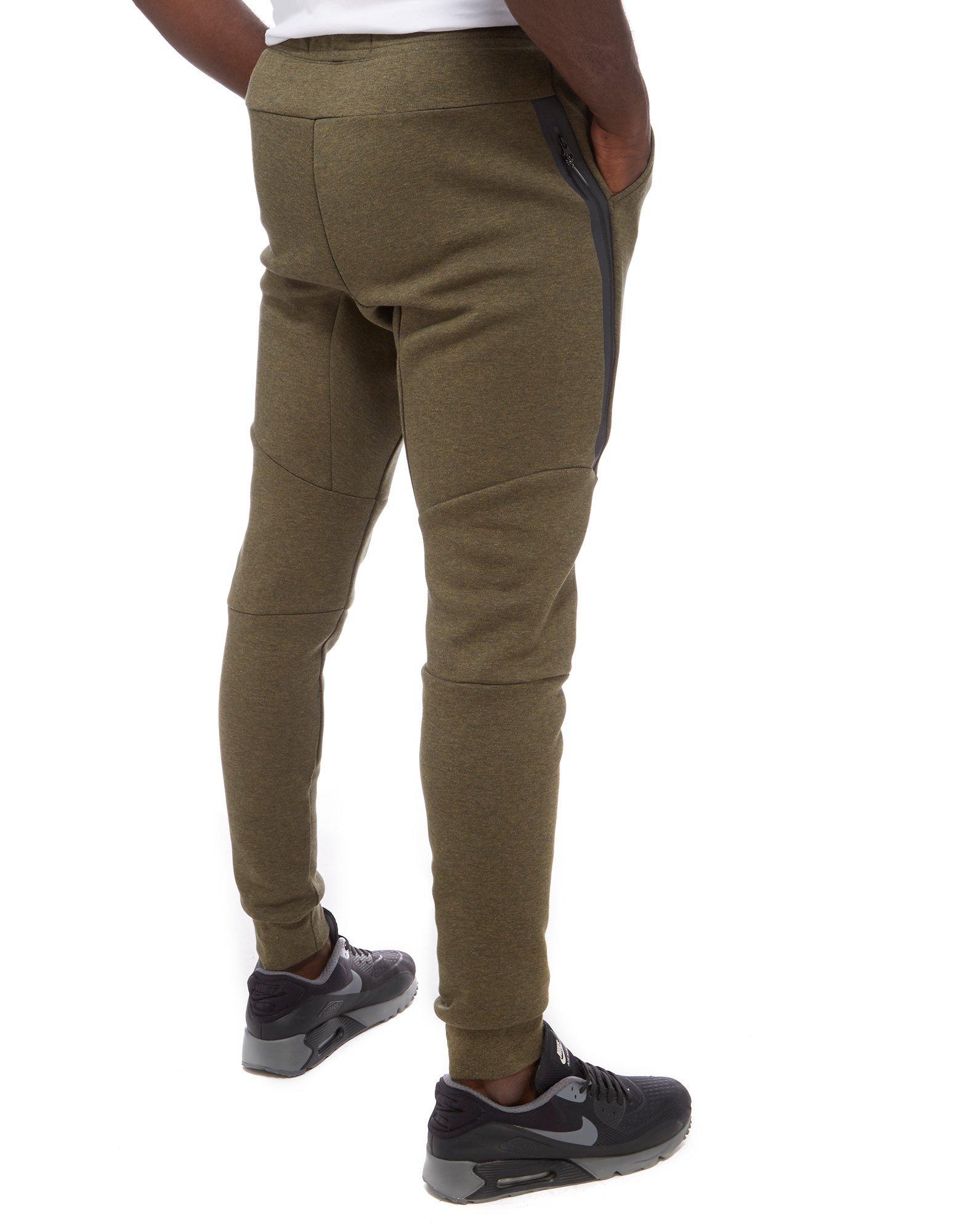 nike tech fleece jogger olive green