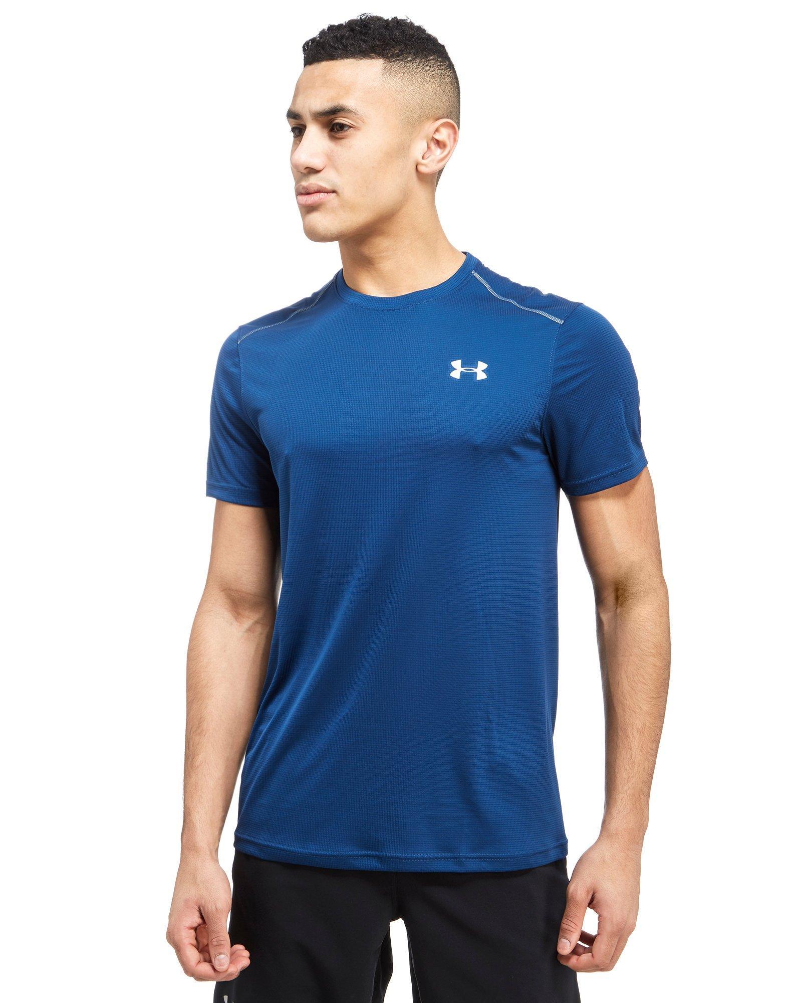 Under armour Coolswitch Run T-shirt in Blue for Men | Lyst