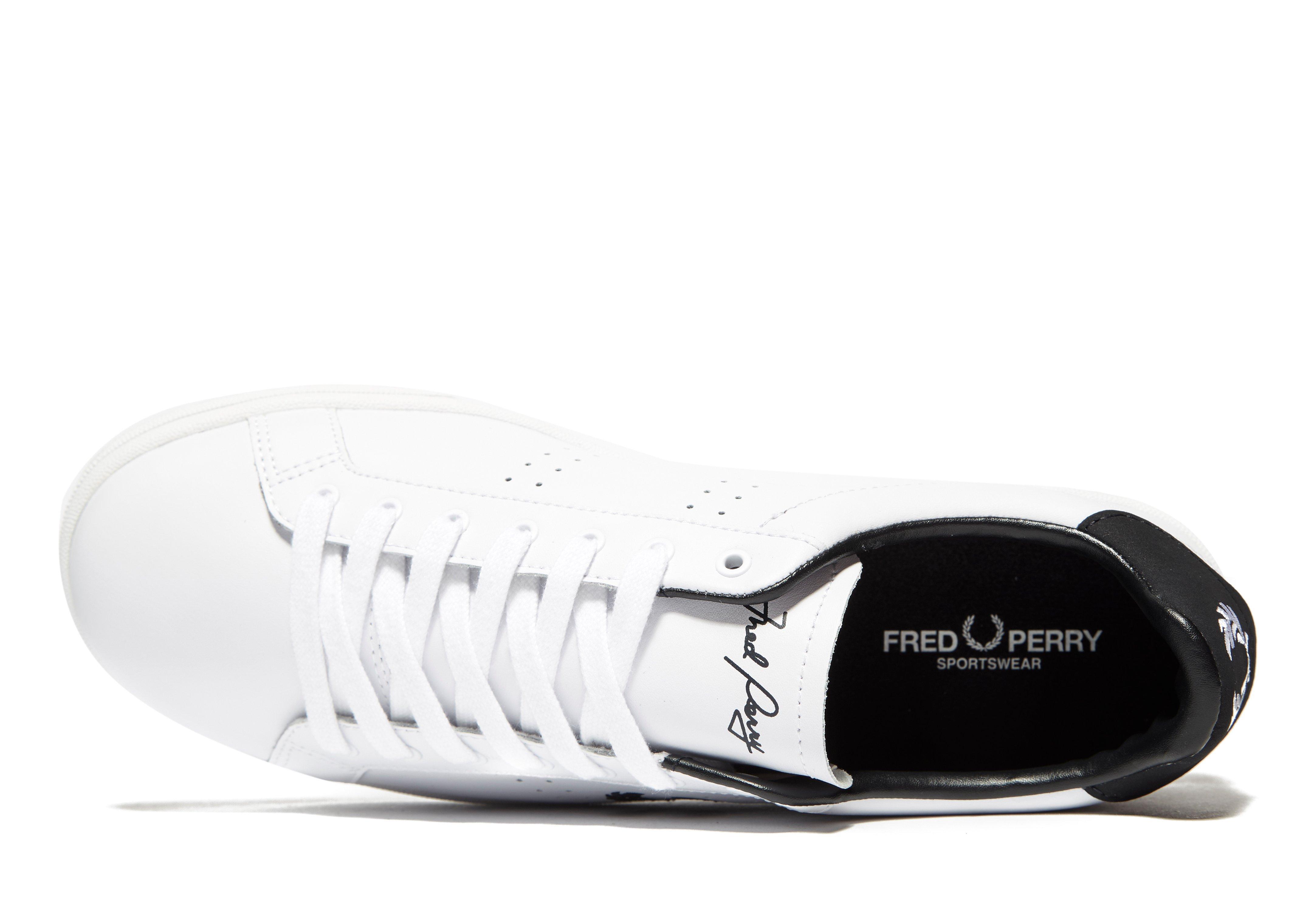 fred perry b721 leather white