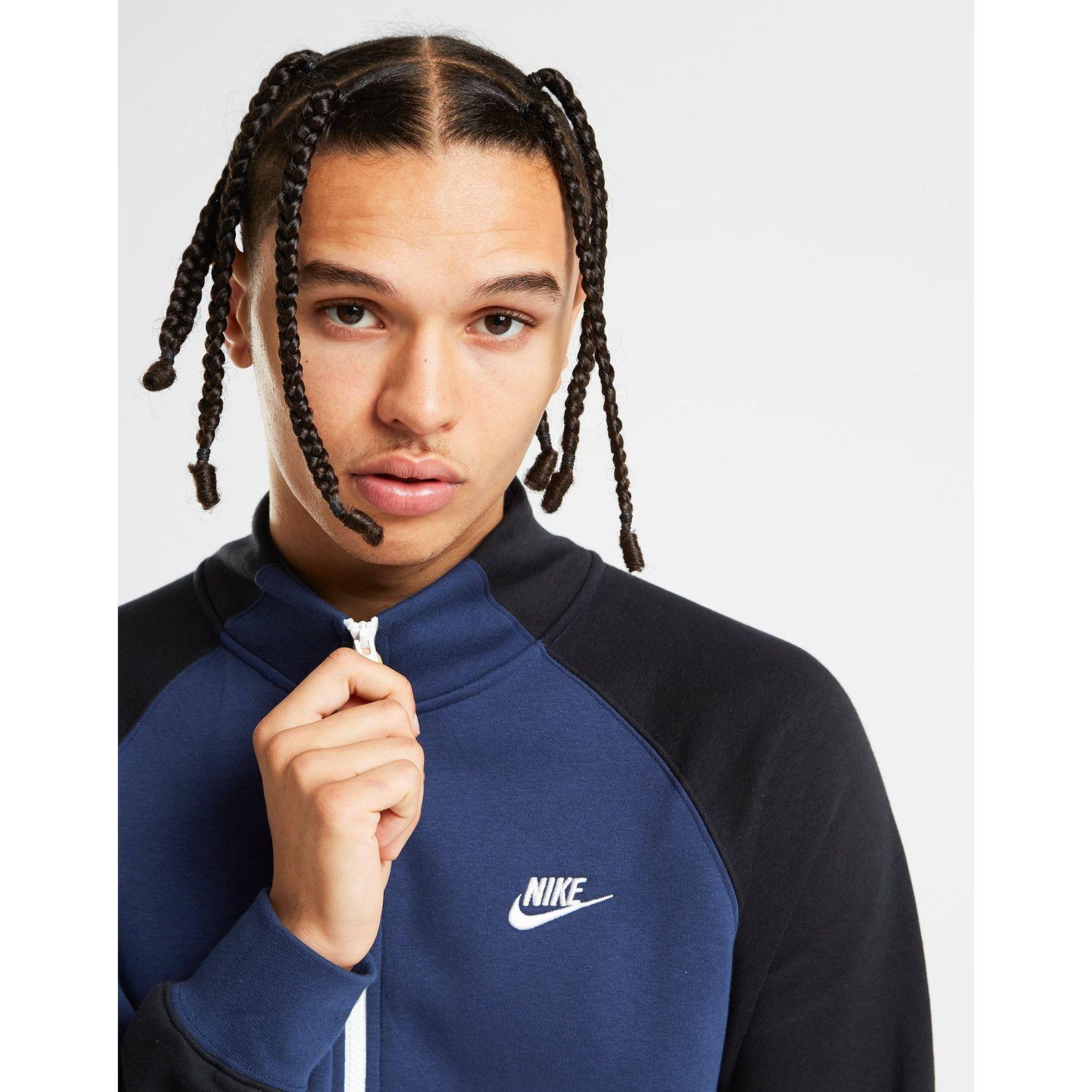 nike chariot fleece tracksuit navy