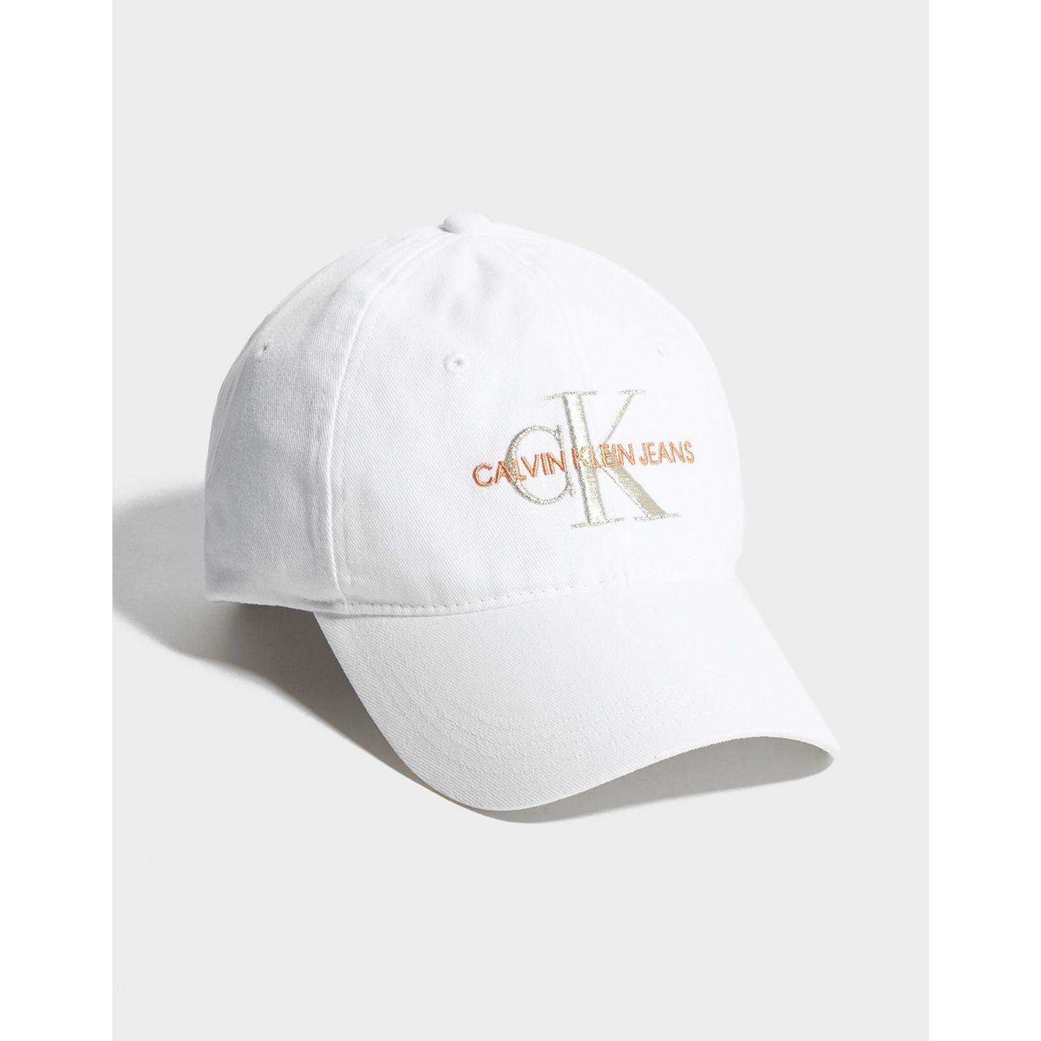 white calvin klein cap