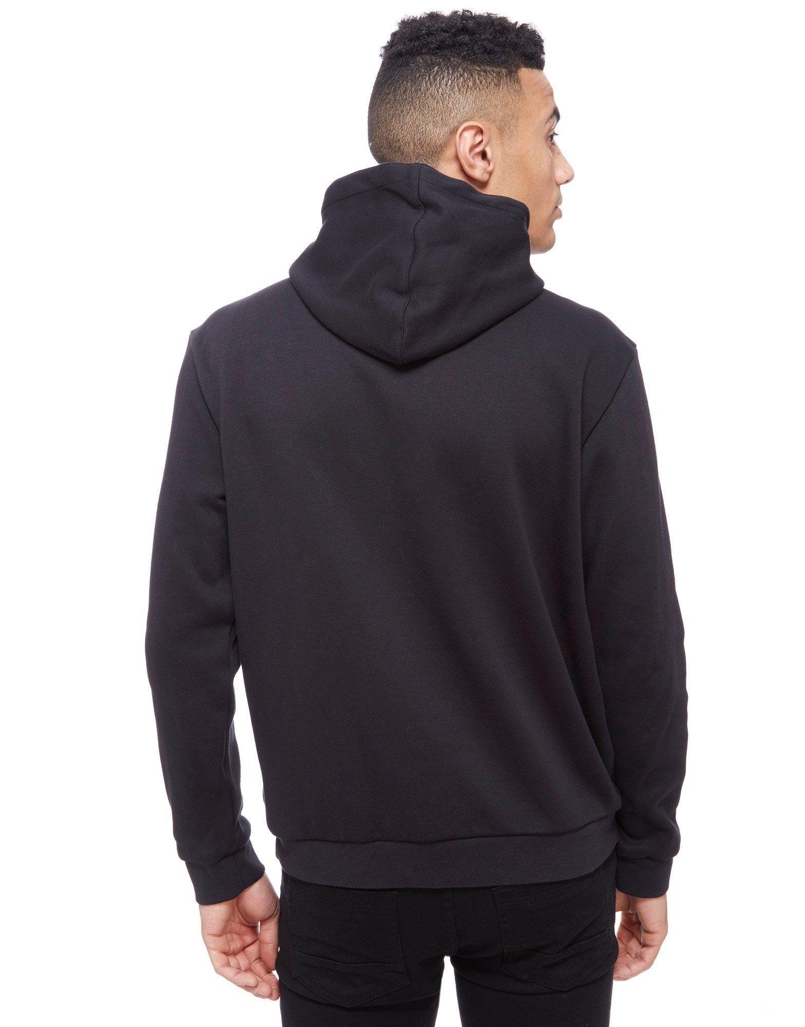 Lyst - Adidas Originals Half Zip Fleece Hoody in Black for Men