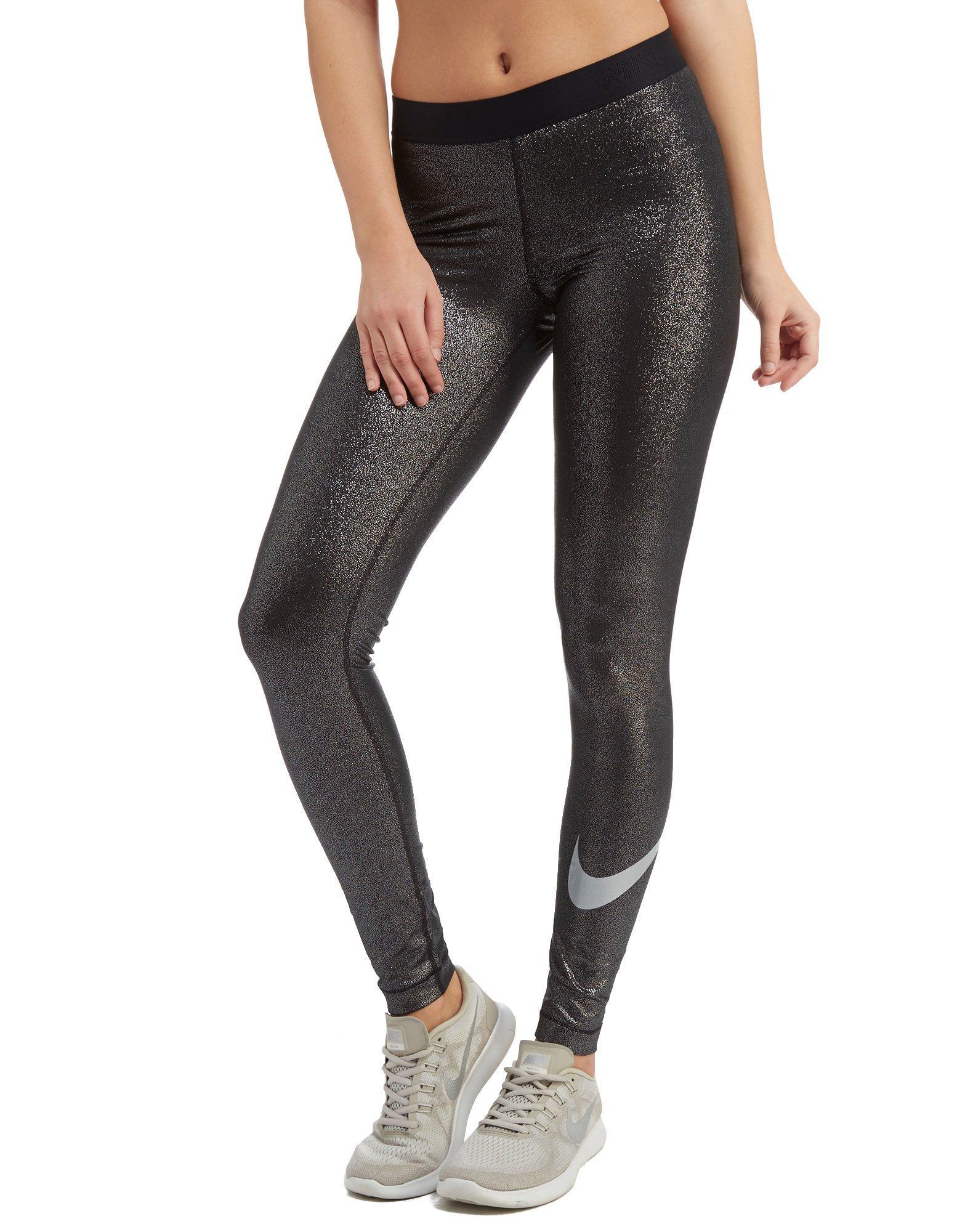 Lyst - Nike Pro Sparkle Training Tights in Black