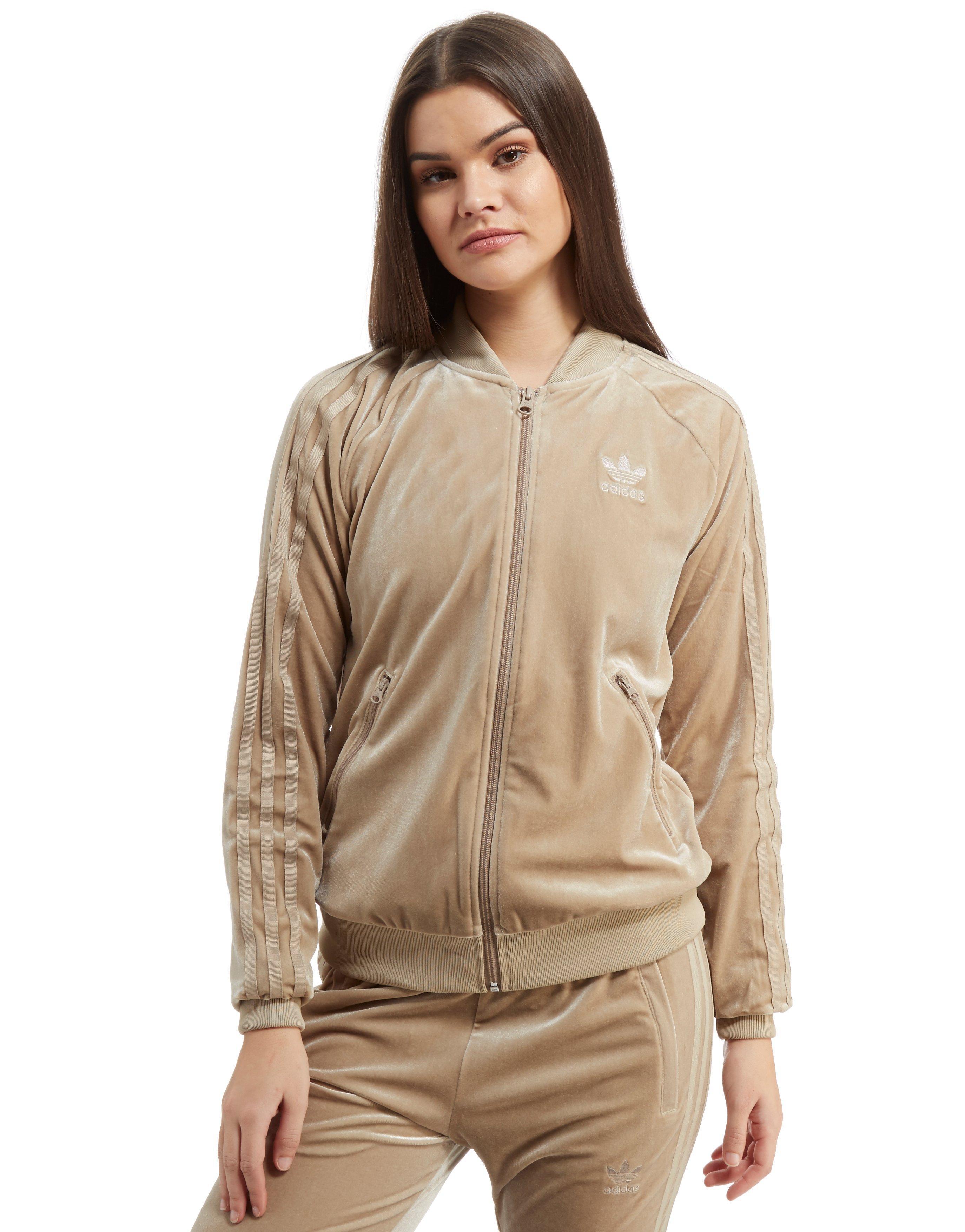 Adidas Originals Velvet Superstar Track Top In Brown Lyst Gallery Previously Sold At Jd Sports