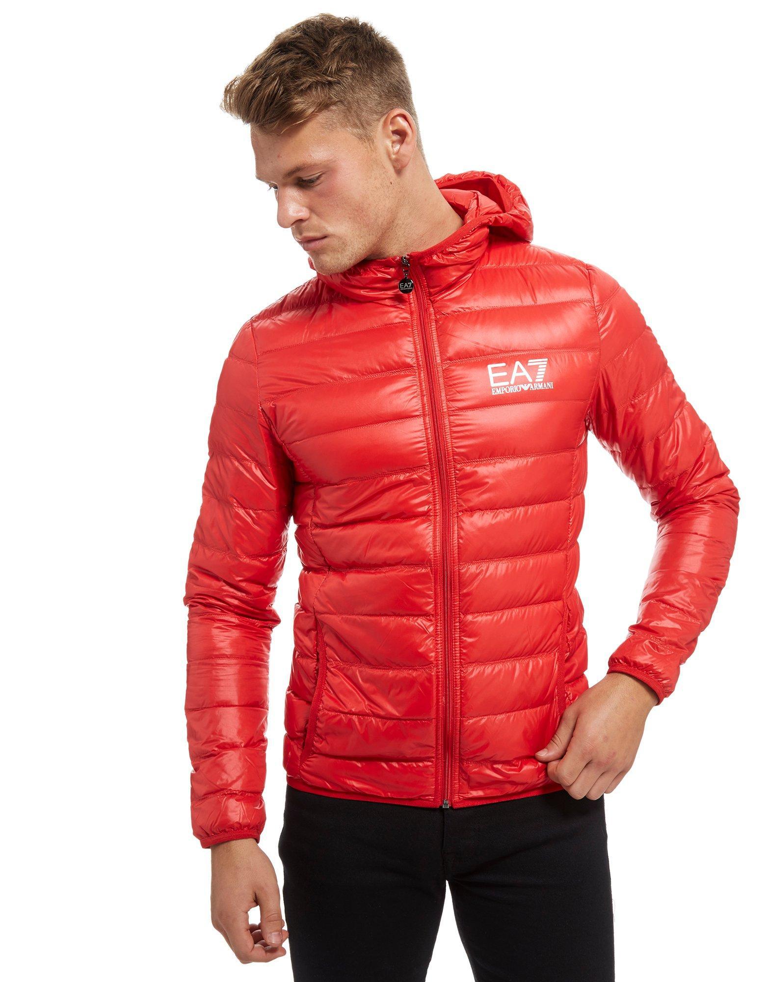 Lyst - Ea7 Down Bubble Jacket in Red for Men