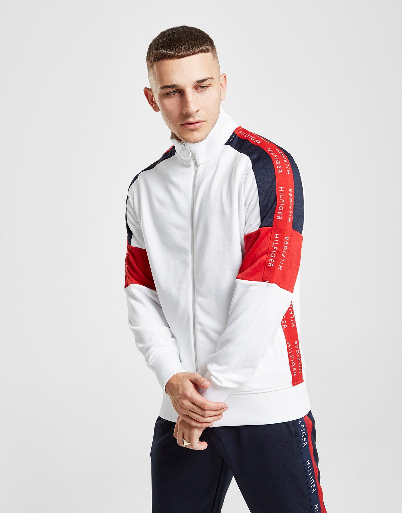 tommy hilfiger sleeve block track top