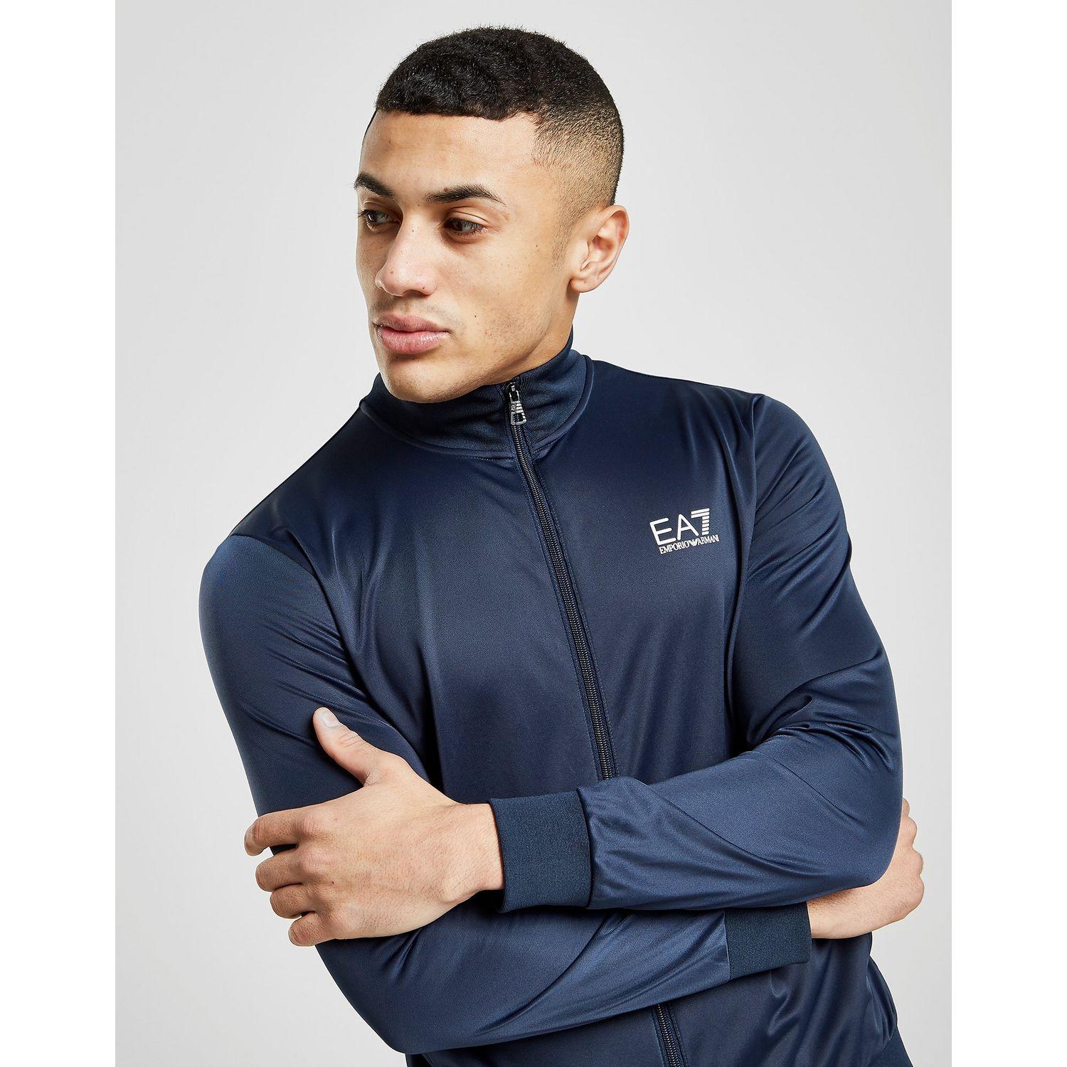 Ea7 Core Poly Tracksuit In Blue For Men Lyst 2848