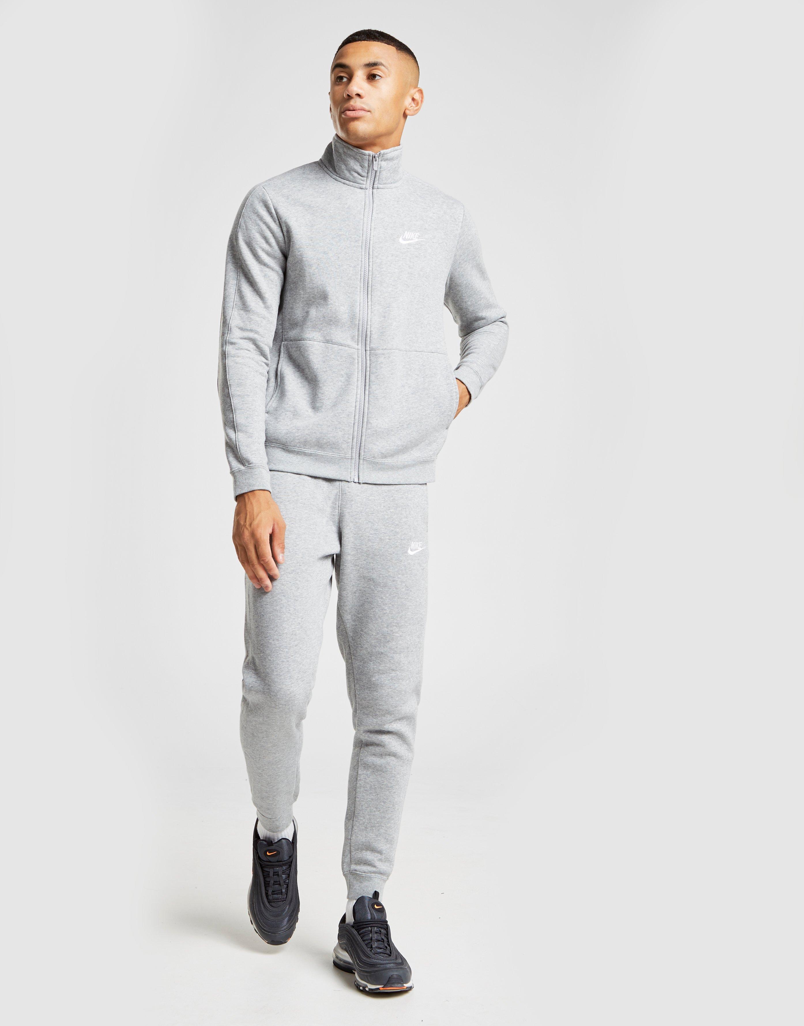 gray nike tracksuit