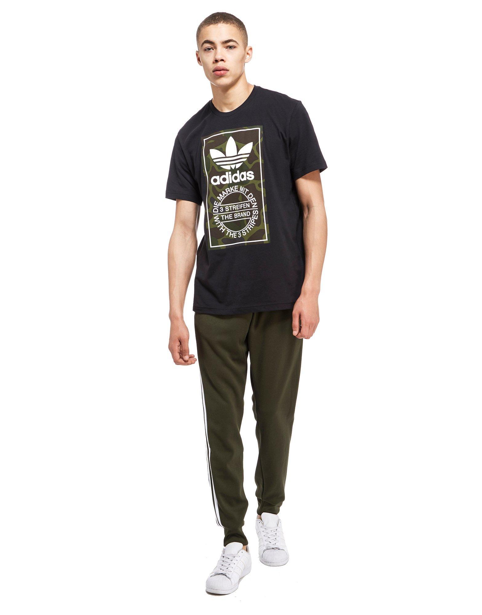 Lyst - Adidas Originals Label T-shirt in Black for Men