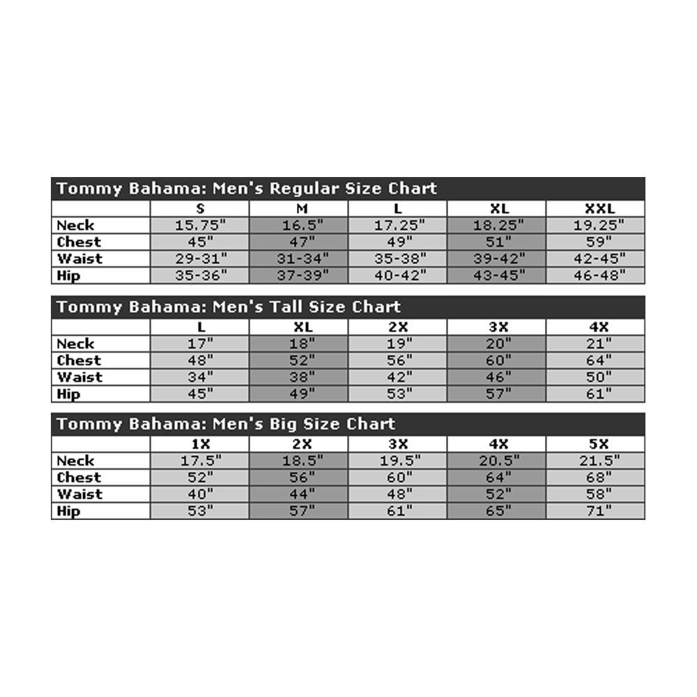 Tommy Hilfiger Mens Shirt Size Chart | Tissino