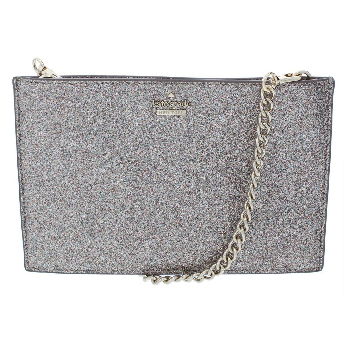 Kate Spade Grey Glitter Pursed Lip