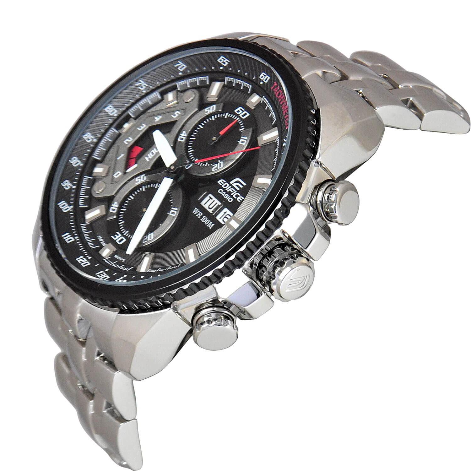 edifice g shock stainless steel dual time