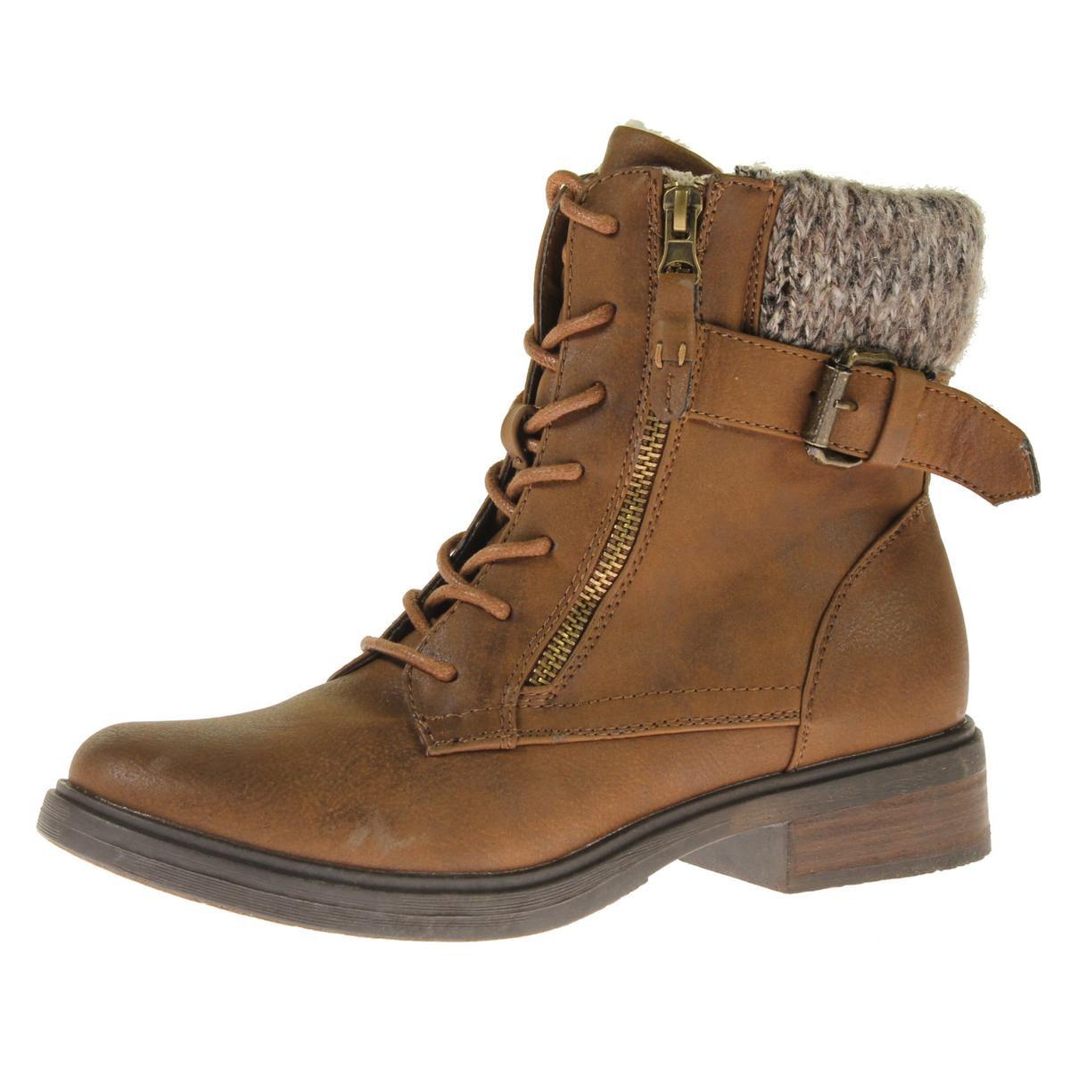 Womens Mimsy Faux Leather Buckle Ankle Boots Womens Mimsy Faux Leather Buckle Ankle Boots