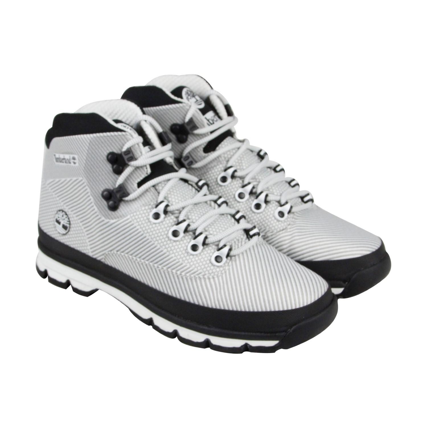 Lyst - Timberland Euro Hiker Jacquard White Jacquard Mens Hiking Boots ...