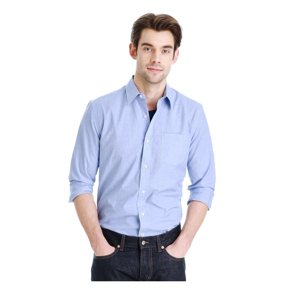 Joe fresh Men's Poplin Dress Shirt in Blue for Men | Lyst