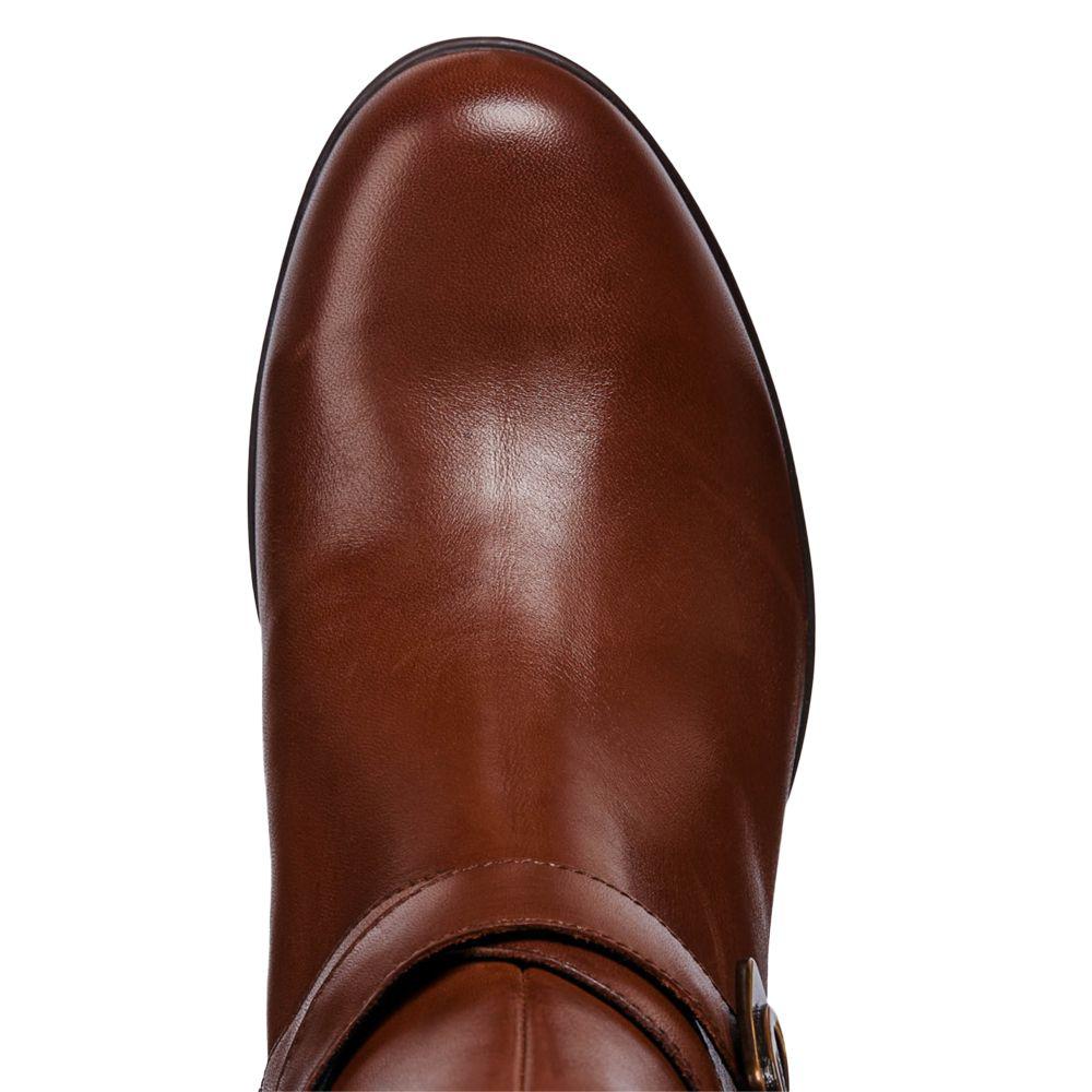 mid block heel ankle boots