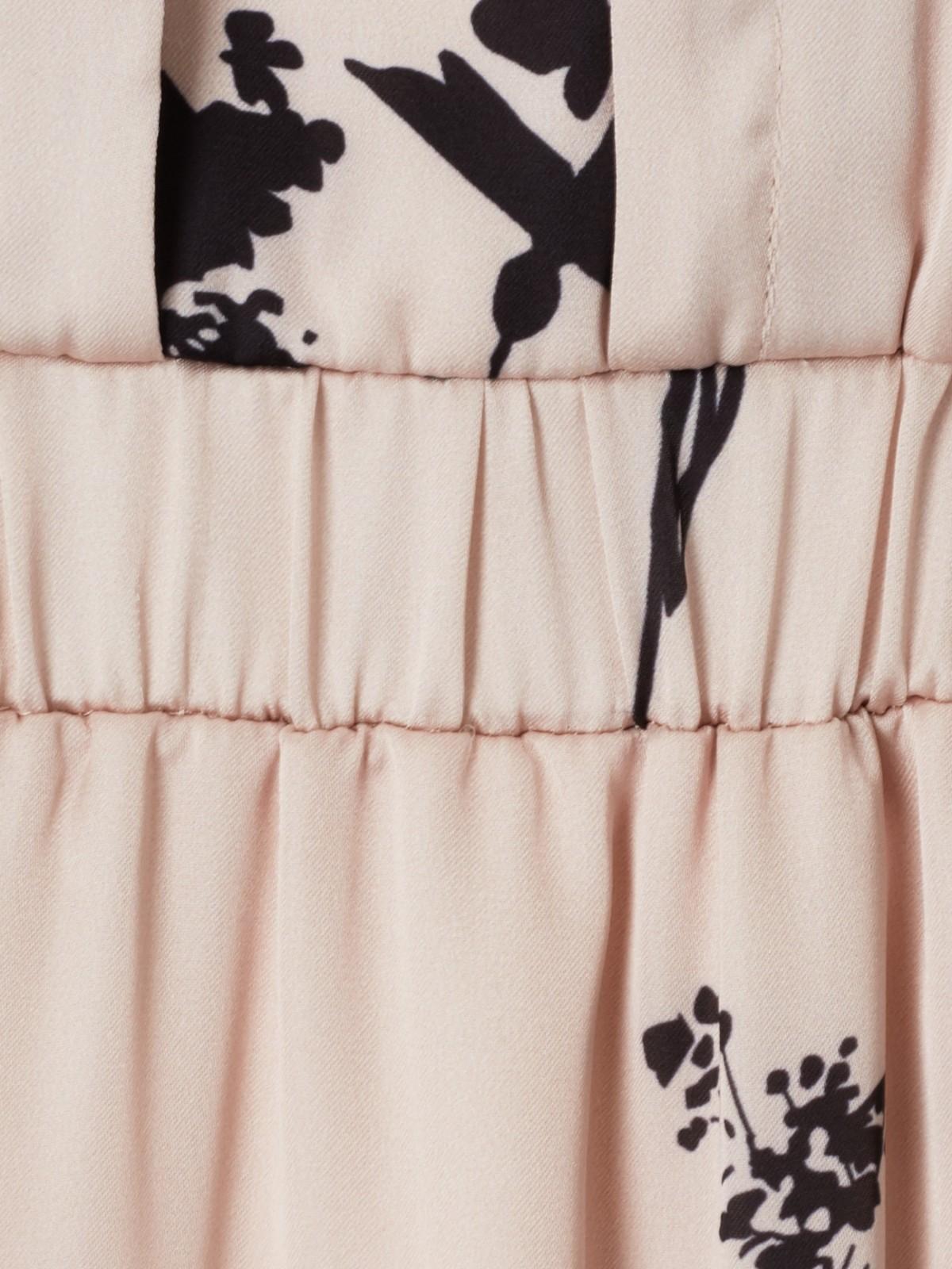 Tatiana Printed Dress | Black/Cameo | Phase Eight