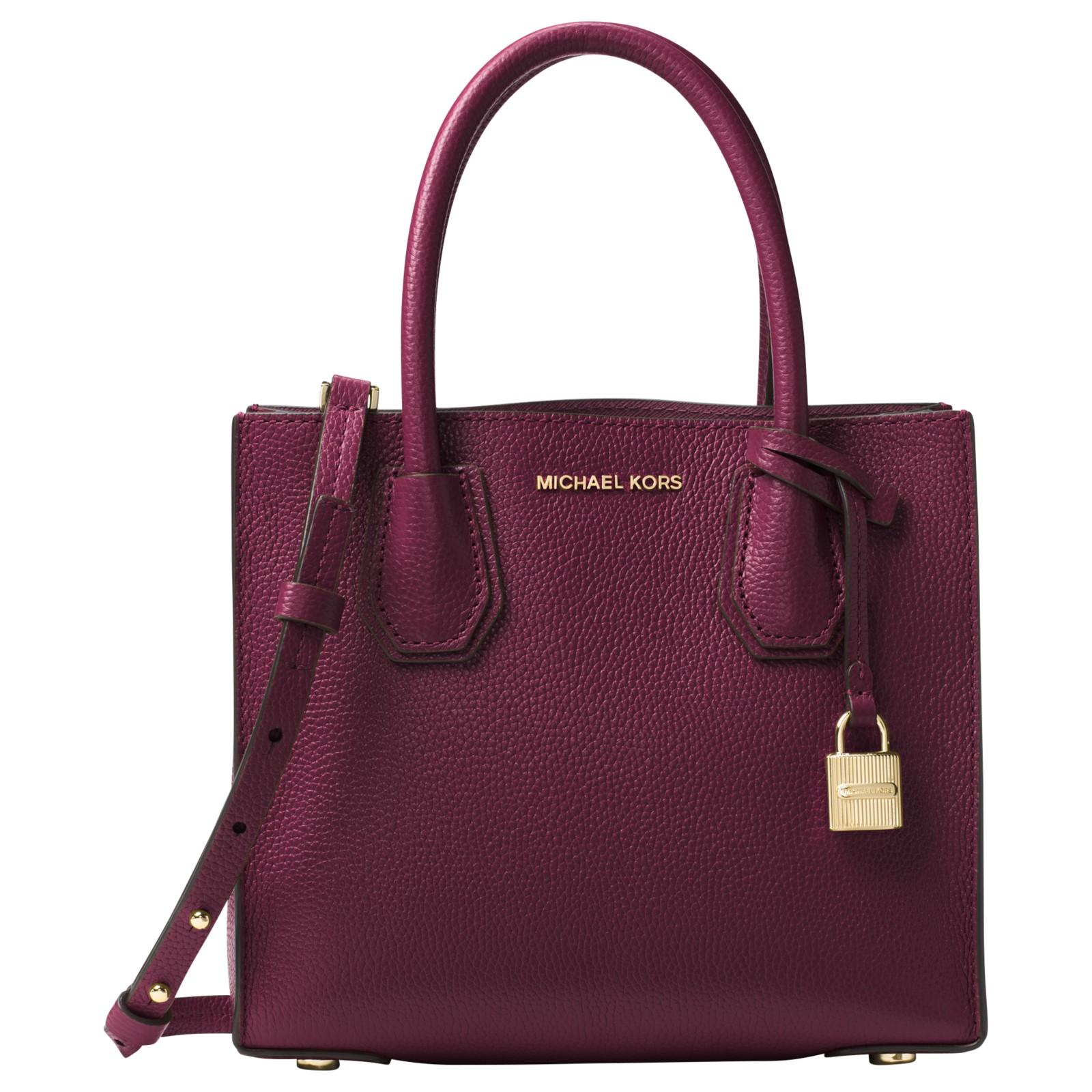 Michael michael kors Mercer Across Body Bag in Purple | Lyst