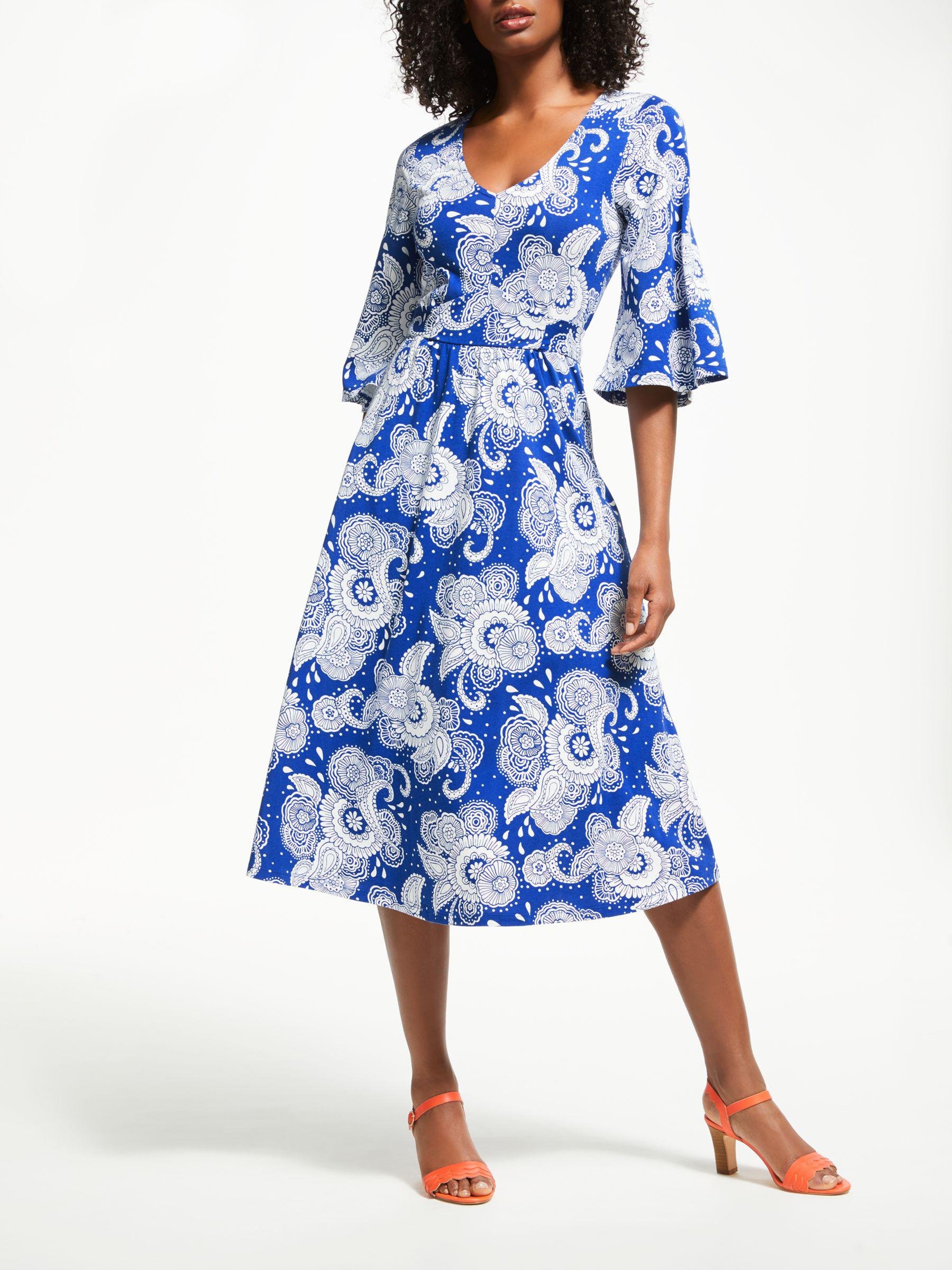 Boden Cotton Louisa Jersey Dress in Blue - Lyst