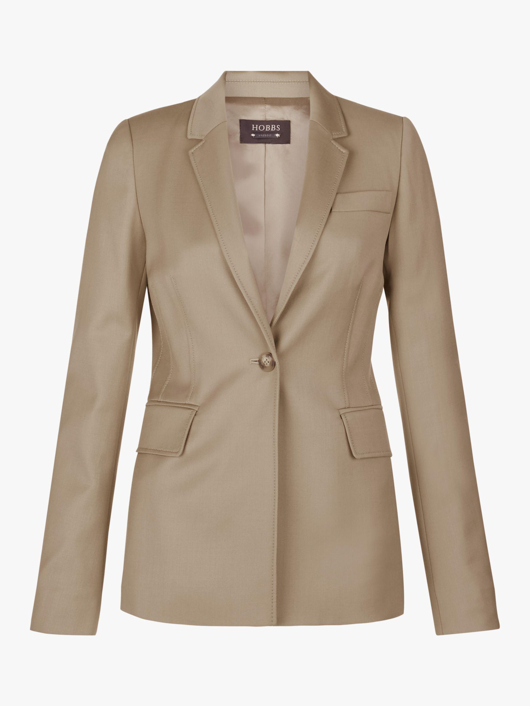 Hobbs Wool Penelope Blazer Jacket in Natural Lyst