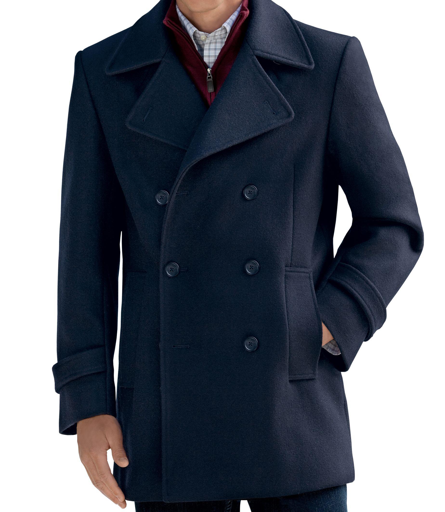 Seibertron Brand Winter Men's Woolen Coat US Navy Type 80%