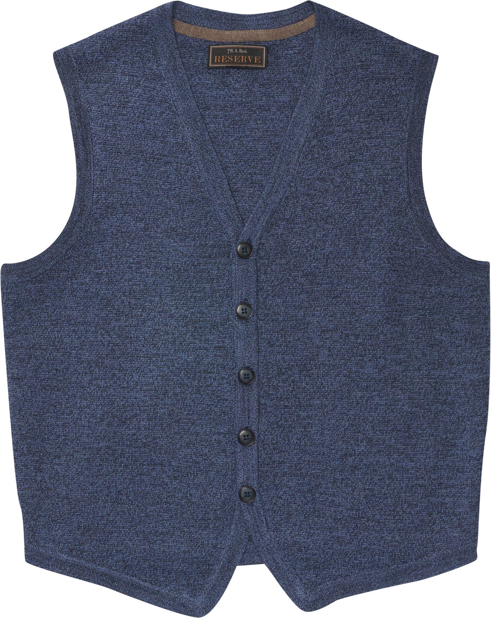 Jos. a. bank Reserve Collection Button Front Sweater Vest in Blue for