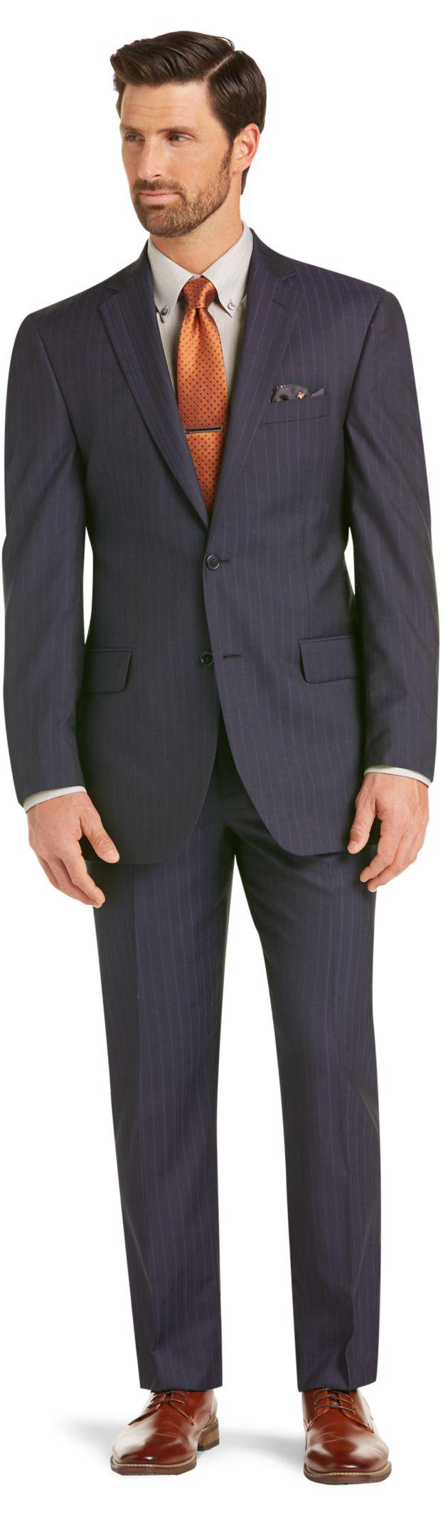 Lyst - Jos. A. Bank Signature Collection Traditional Fit Stripe Suit ...