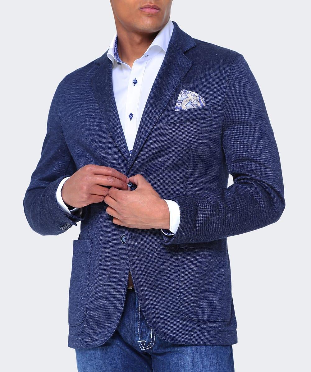 Lyst - Circolo 1901 Unstructured Linen Blend Jacket in Blue for Men