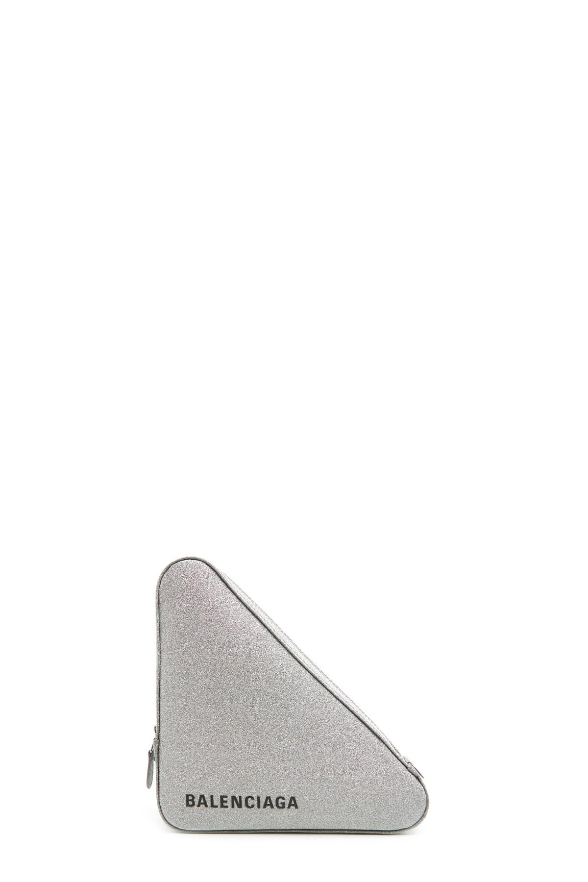 balenciaga triangle glitter bag