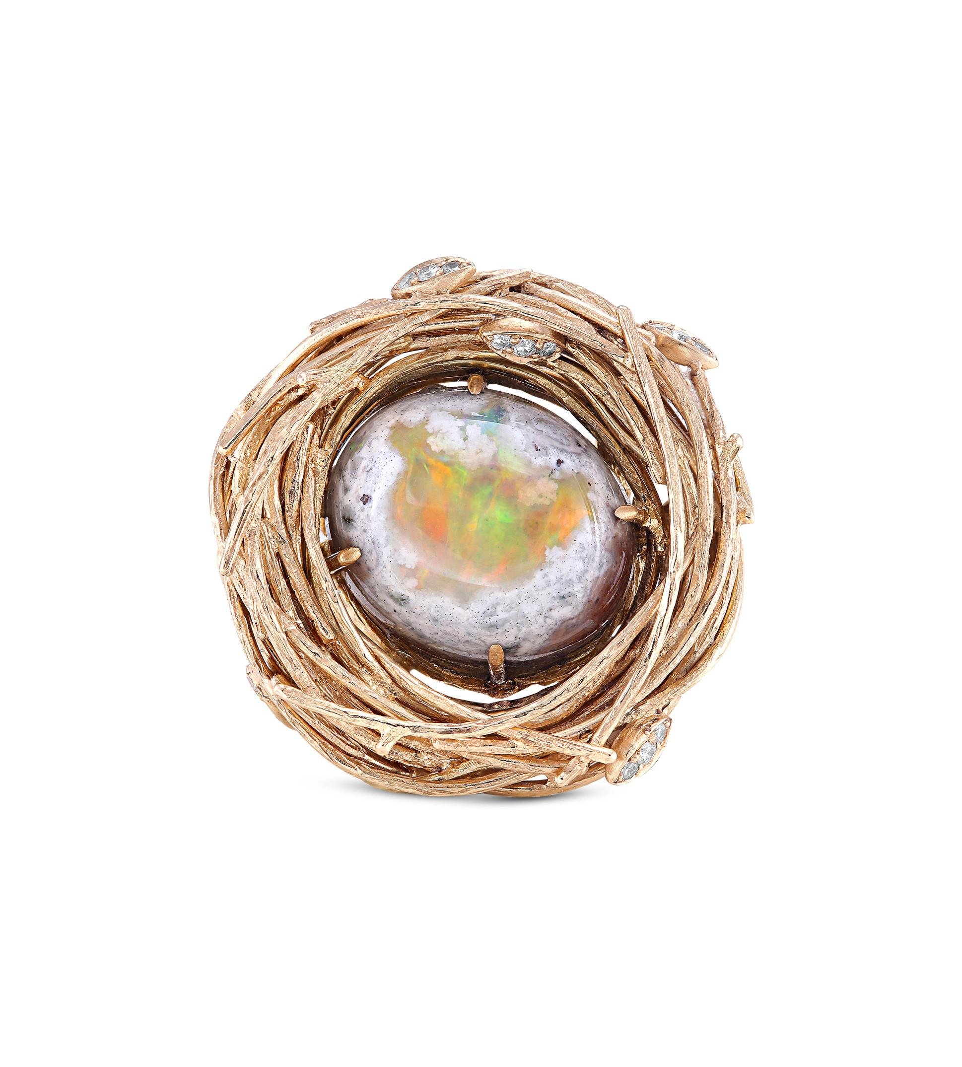 Lyst - Mimi So Mexican Opal Nest Ring in Metallic