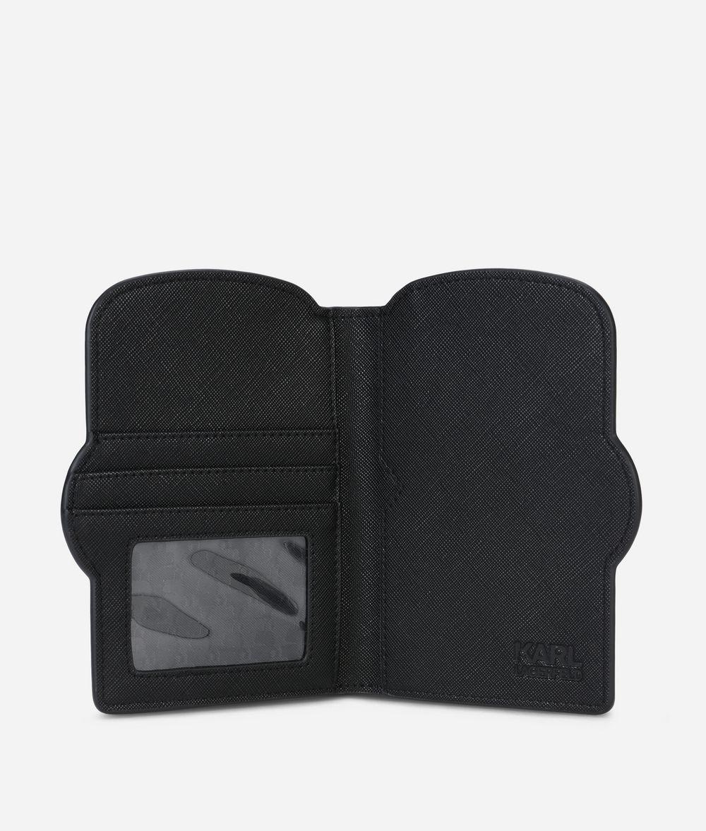 Karl Lagerfeld Leather K/ikonik Passport Holder in Black Save 26 Lyst