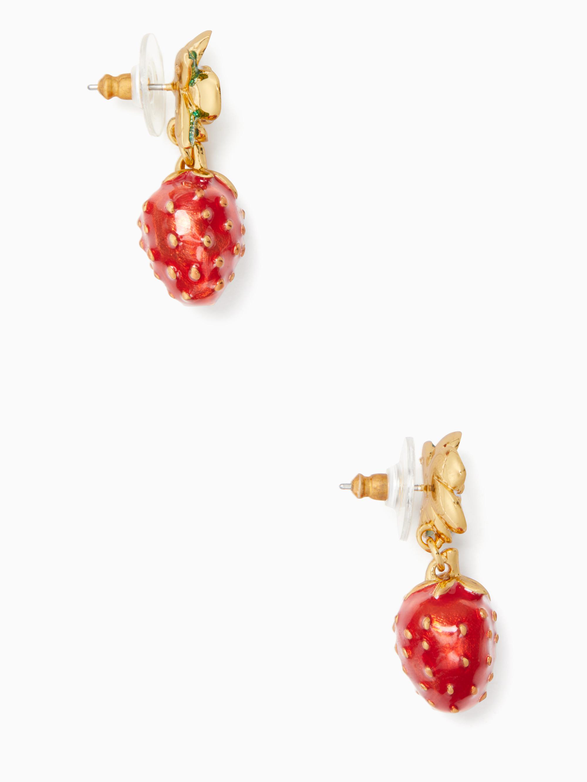 Lyst Kate Spade Picnic Perfect Strawberry Drop Earrings