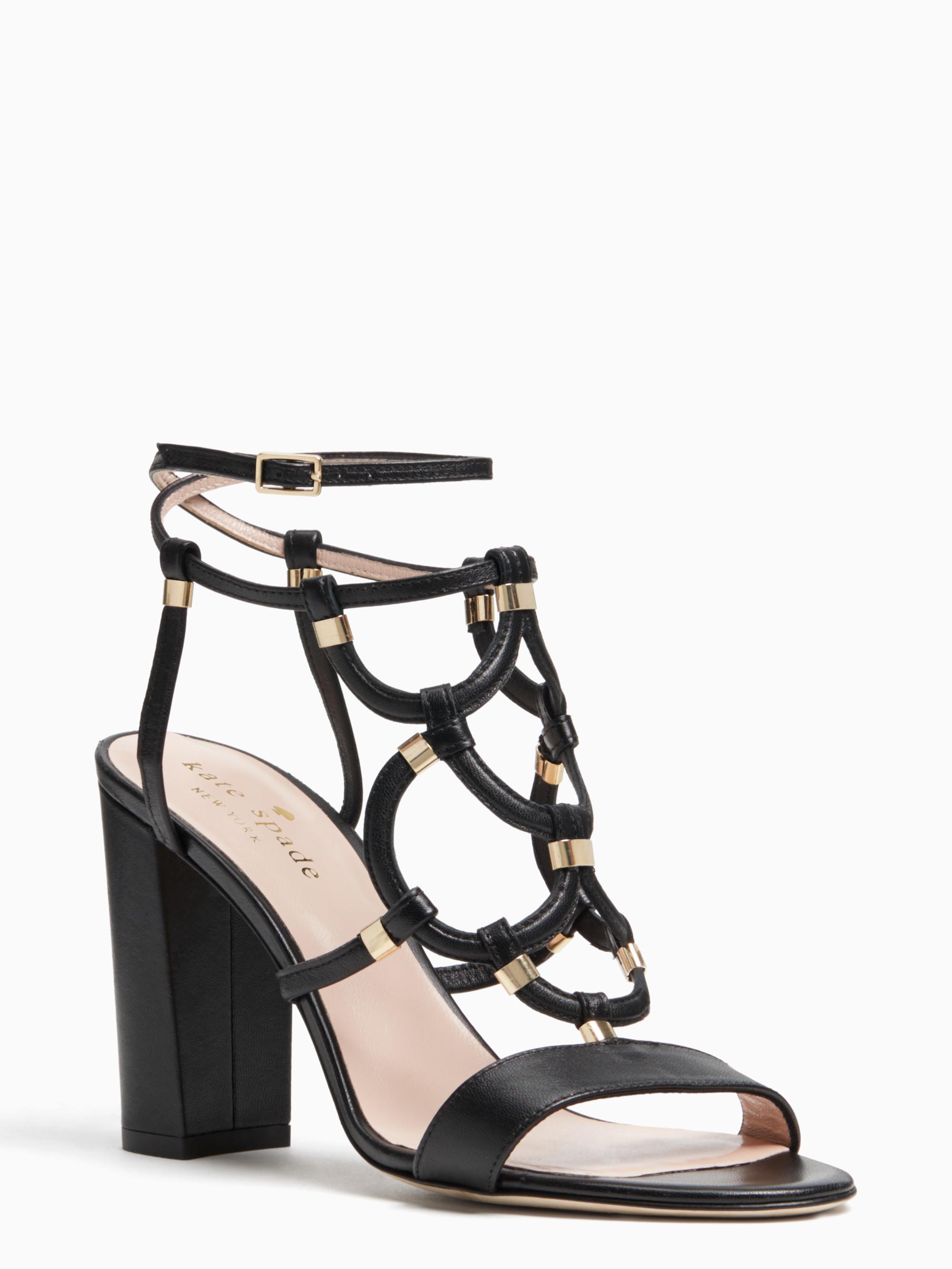 kate spade black heels