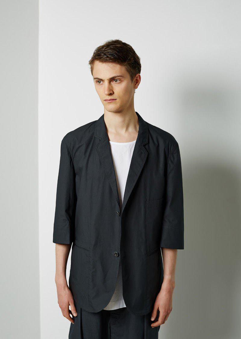 Lyst - Lemaire Short Sleeve Jacket in Black for Men