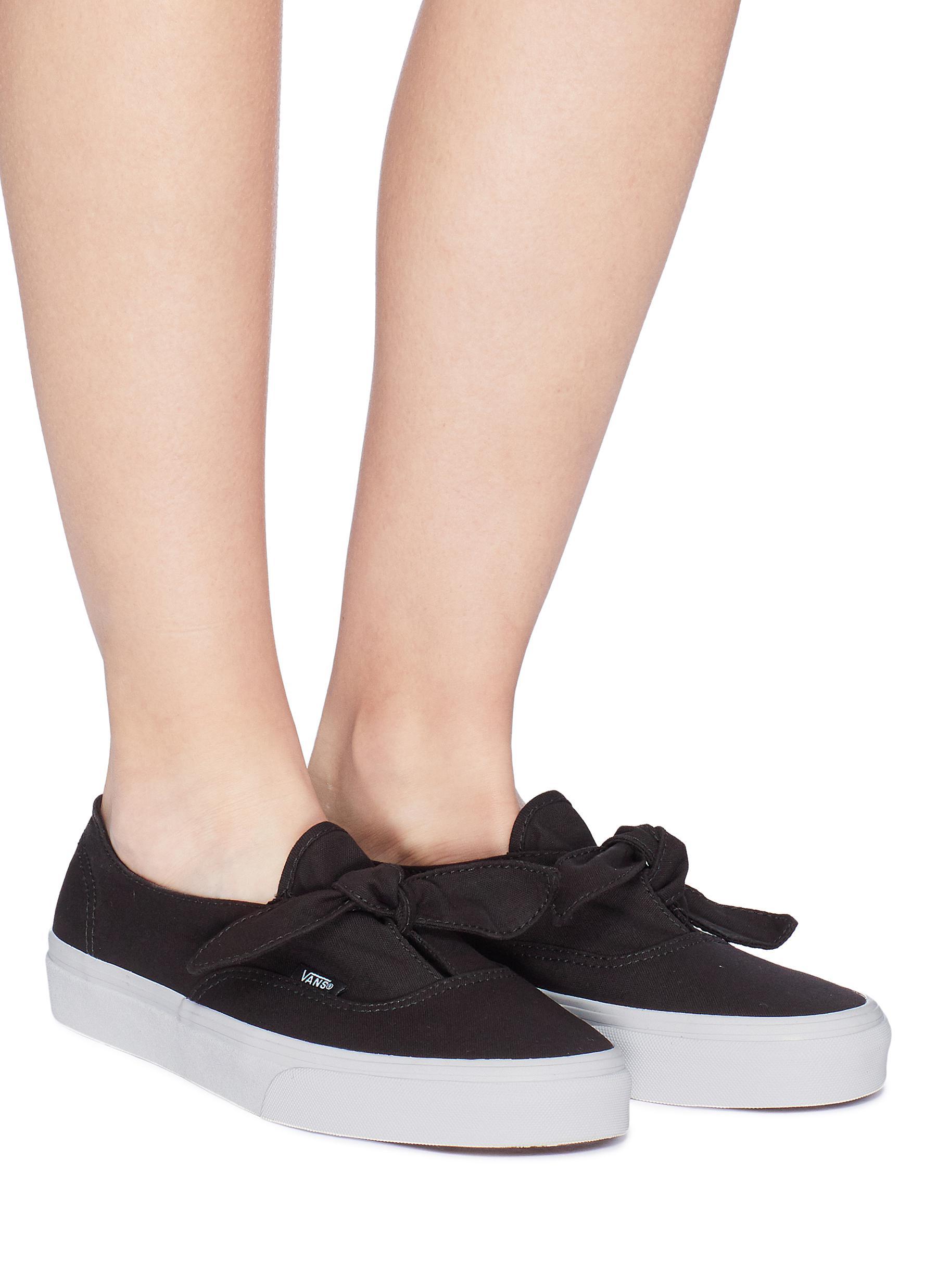 vans black slip on shoes womens
