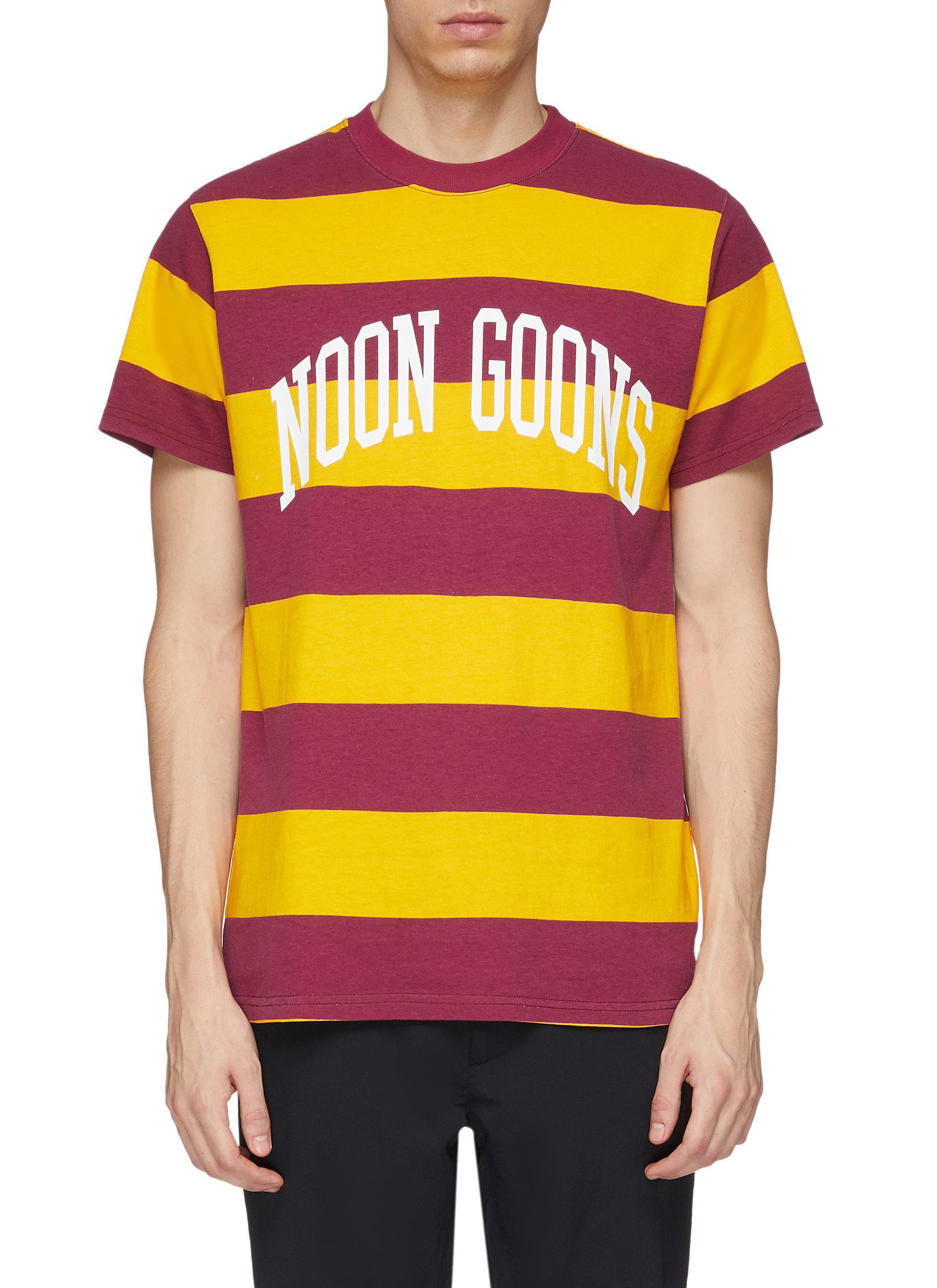 Lyst - Noon Goons Logo Print Stripe T-shirt for Men