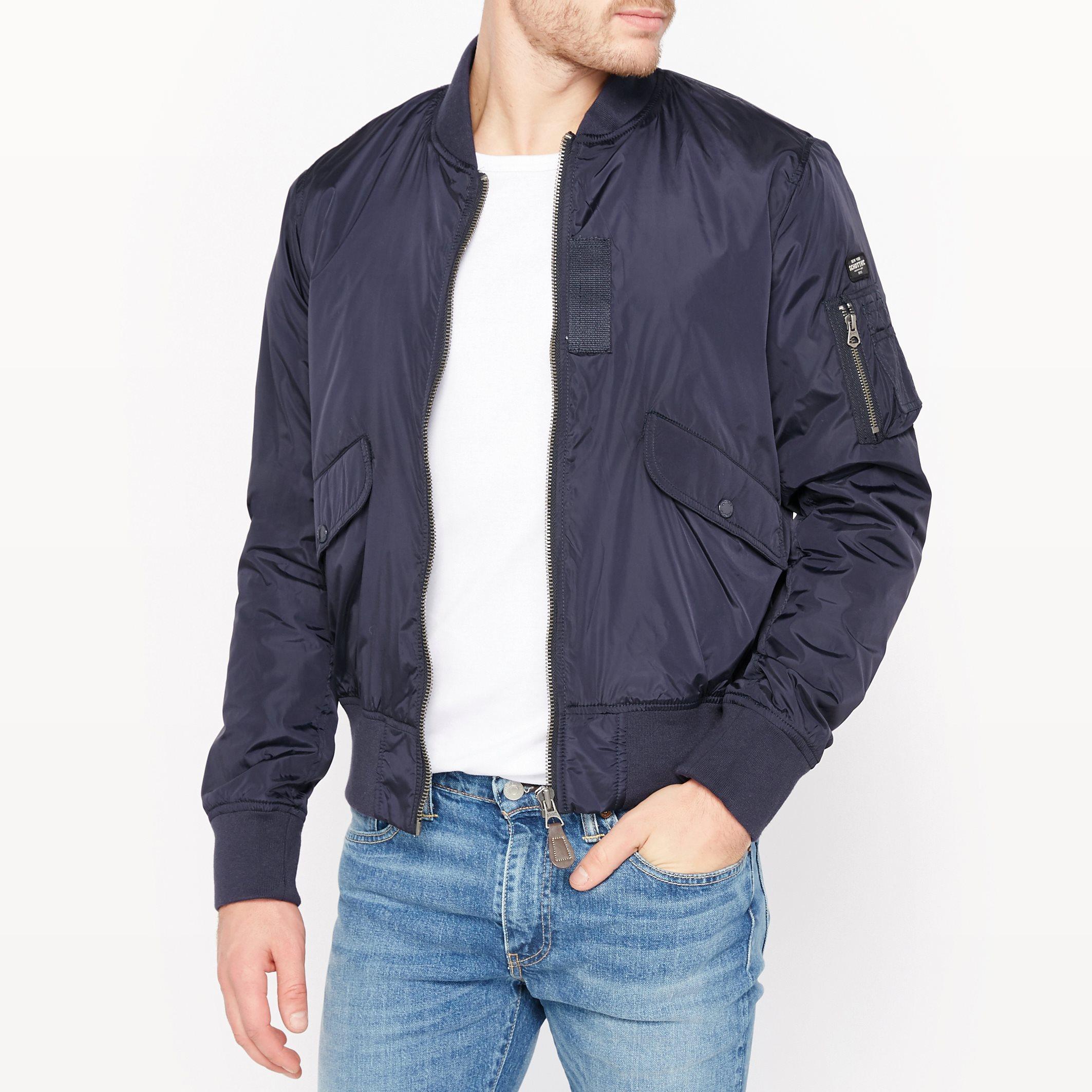 Schott nyc Fairfield Bomber Jacket in Blue for Men Lyst