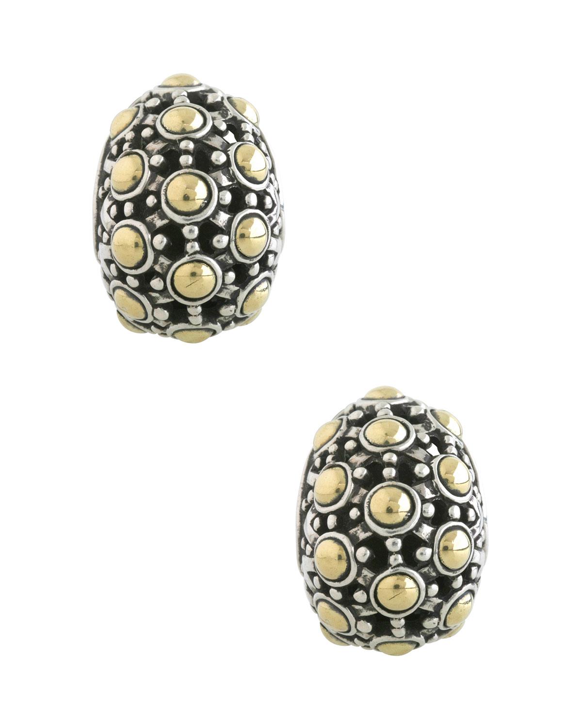 Lyst John Hardy Jaisalmer 18k Gold Sterling Silver Buddha Belly John Hardy Women S Metallic Jaisalmer 18k Gold Sterling Silver Buddha Belly Earrings