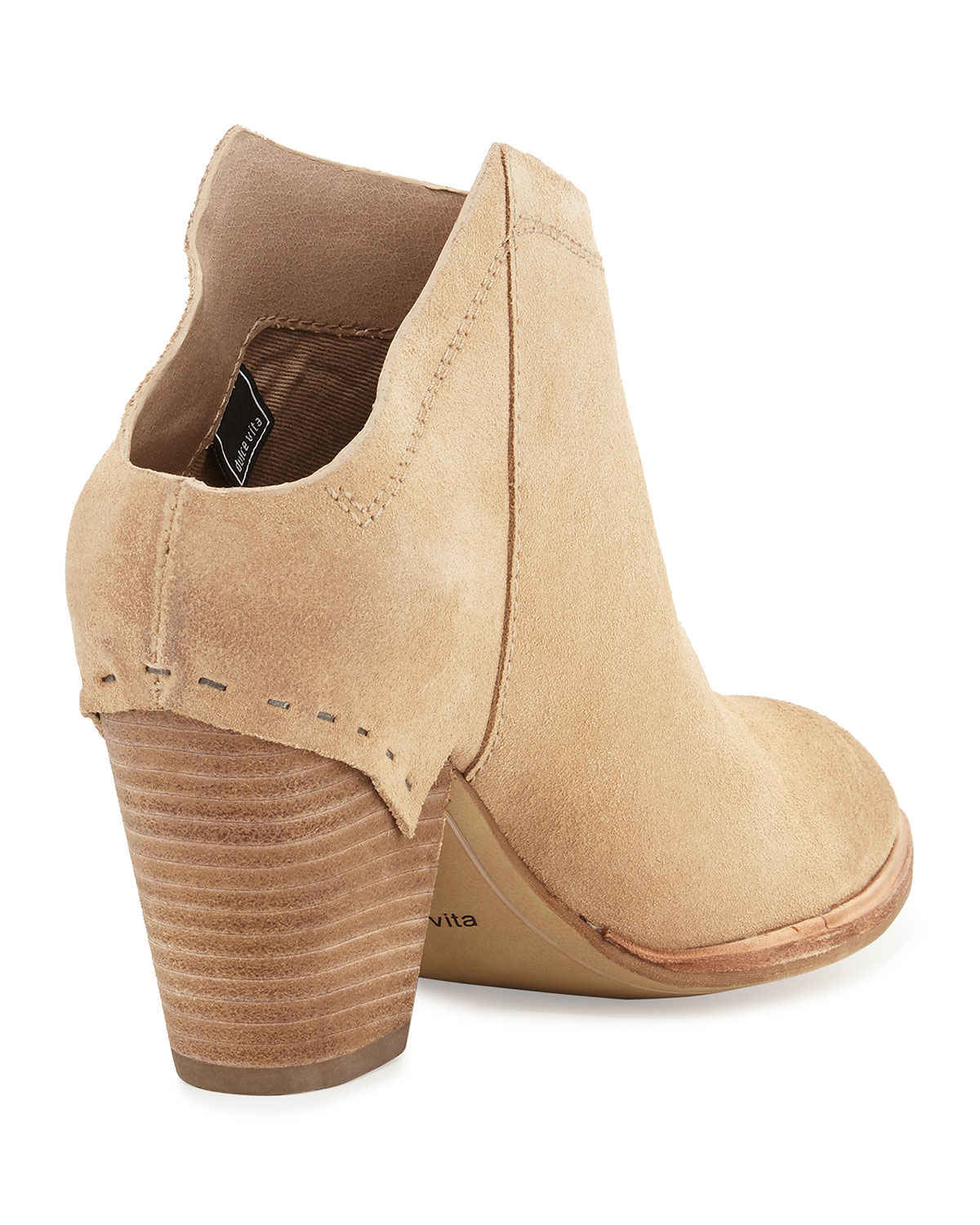 Lyst - Dolce Vita Haku Suede Mule Bootie in Natural