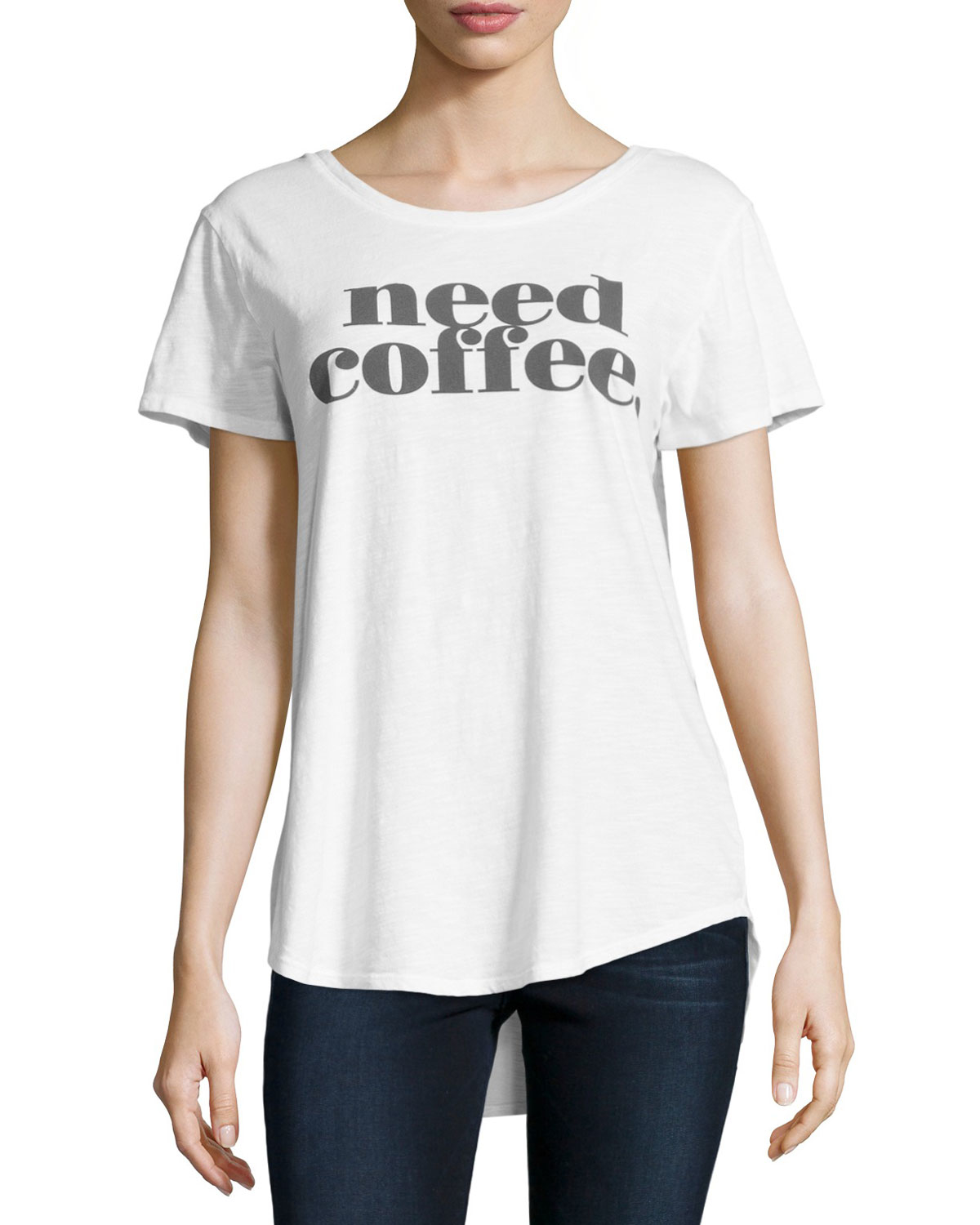 Signorelli Need Coffee Graphic Tee in White