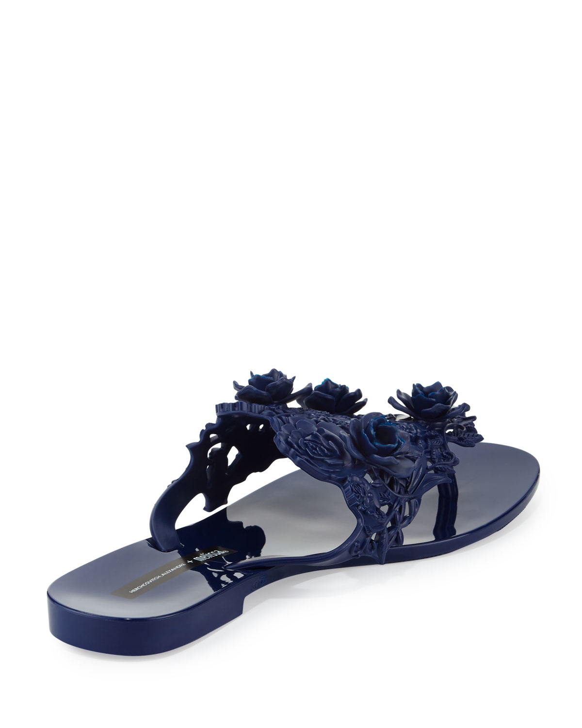 Cute Navy Blue Heels - Floral Heels - Platform Heels - $38.00