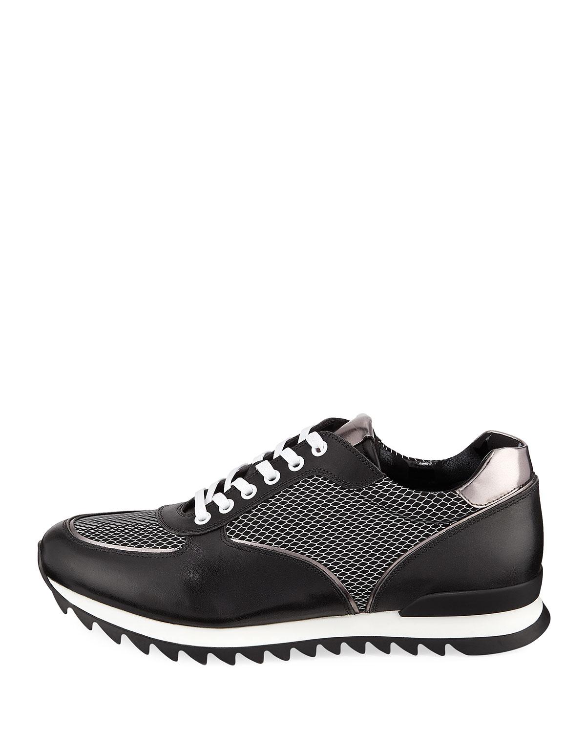 Karl Lagerfeld Men's Jogger Mesh-trim Sneakers in Black for Men - Lyst