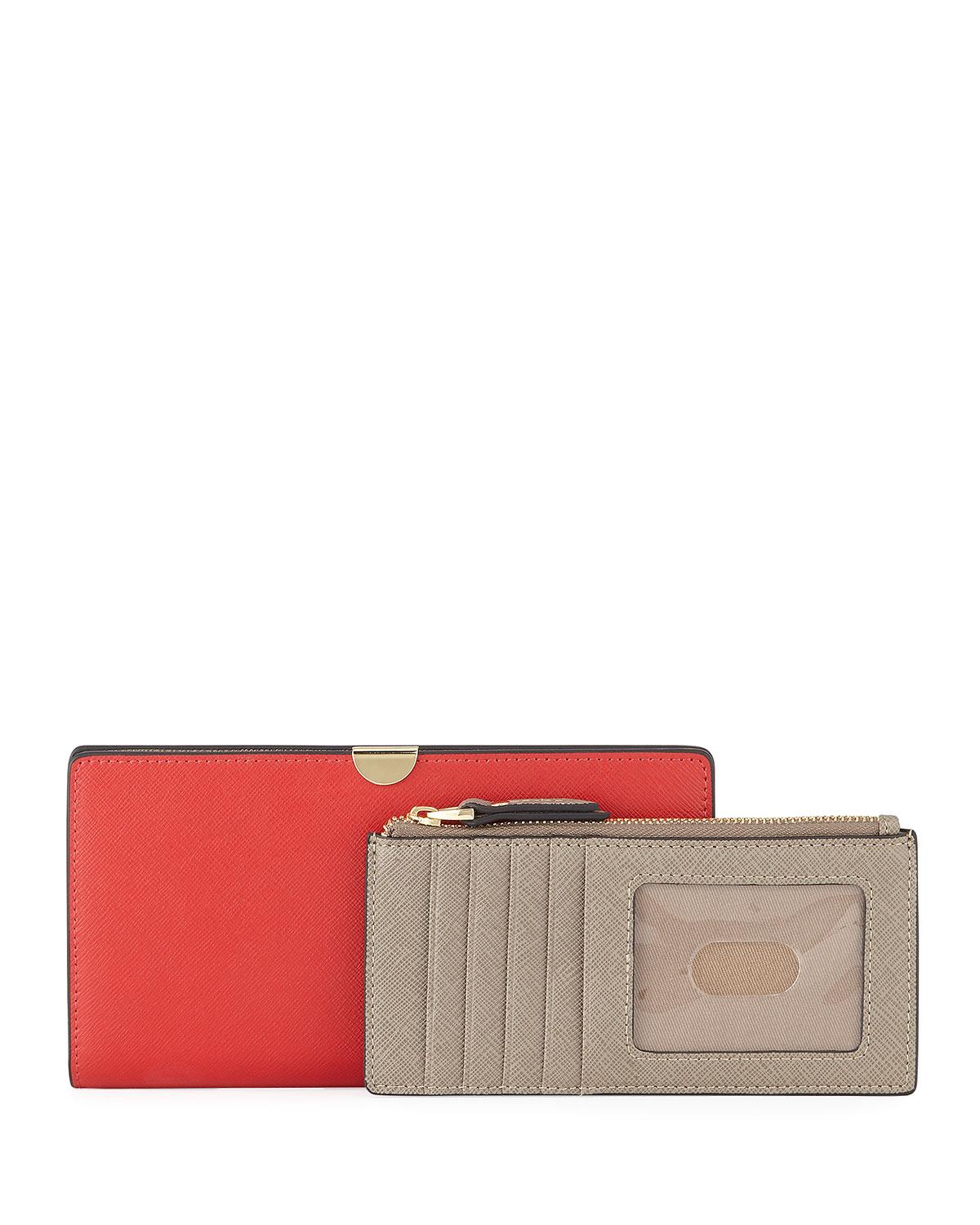 Lyst - Neiman Marcus Saffiano Leather Bi-fold Wallet