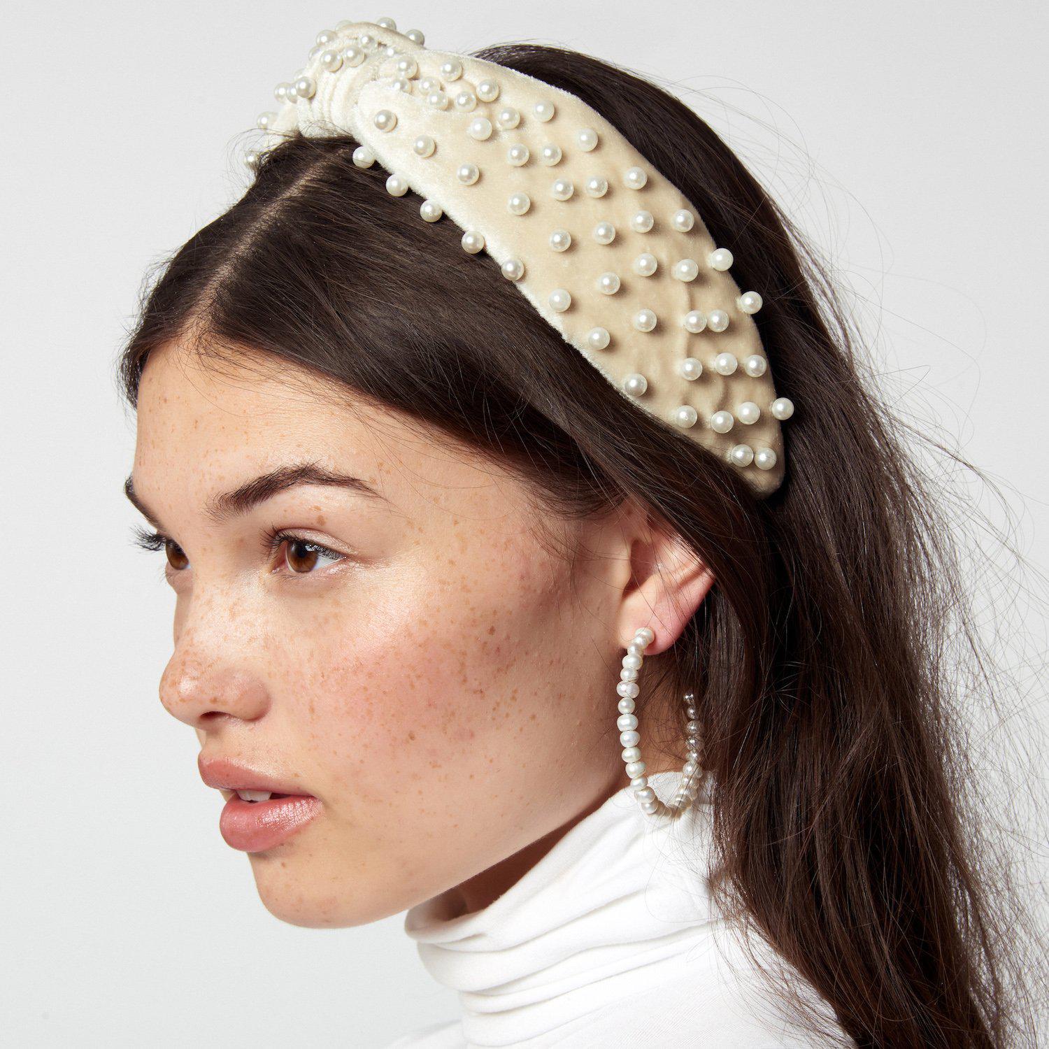 Lyst - Lele Sadoughi Pearl Headband