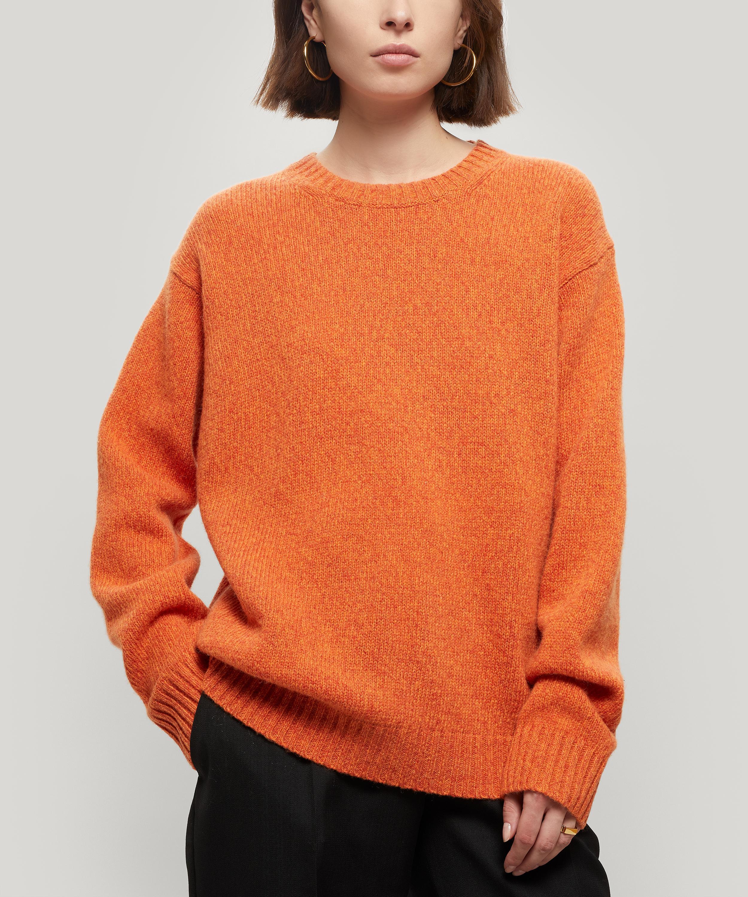 Acne Studios Samara Oversized Wool Sweater in Orange - Lyst