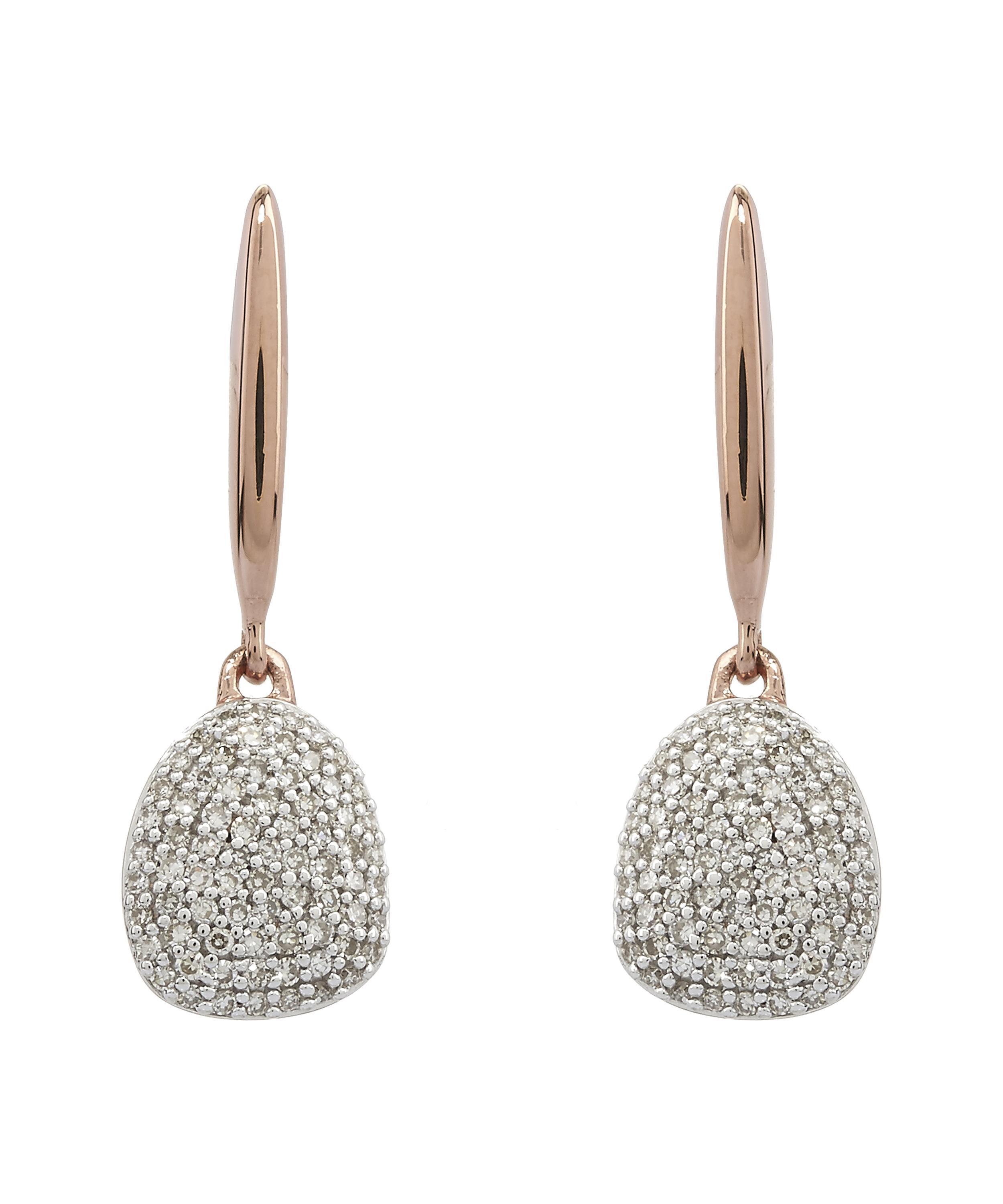 monica vinader rose gold earrings