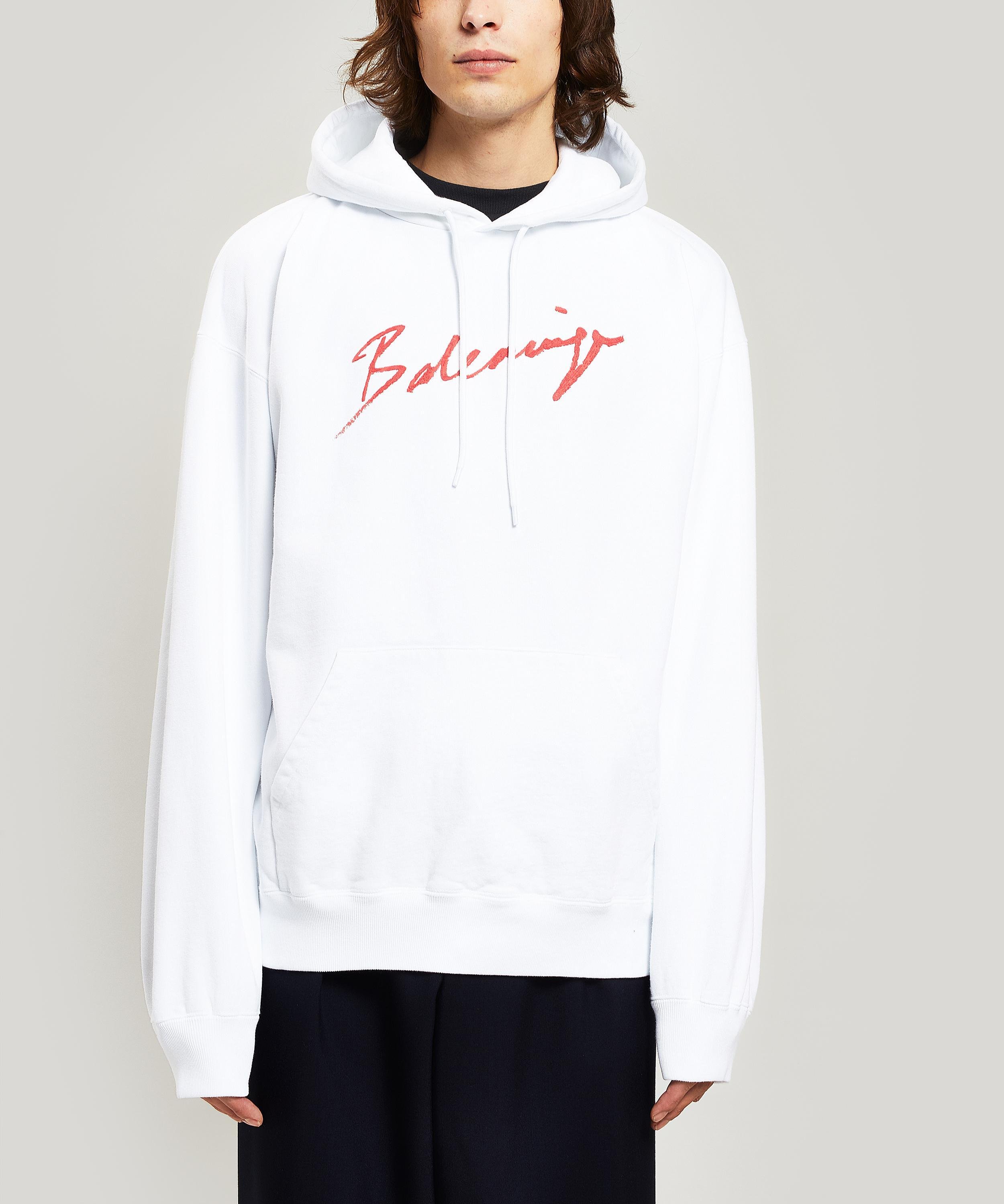 balenciaga white hoodie mens