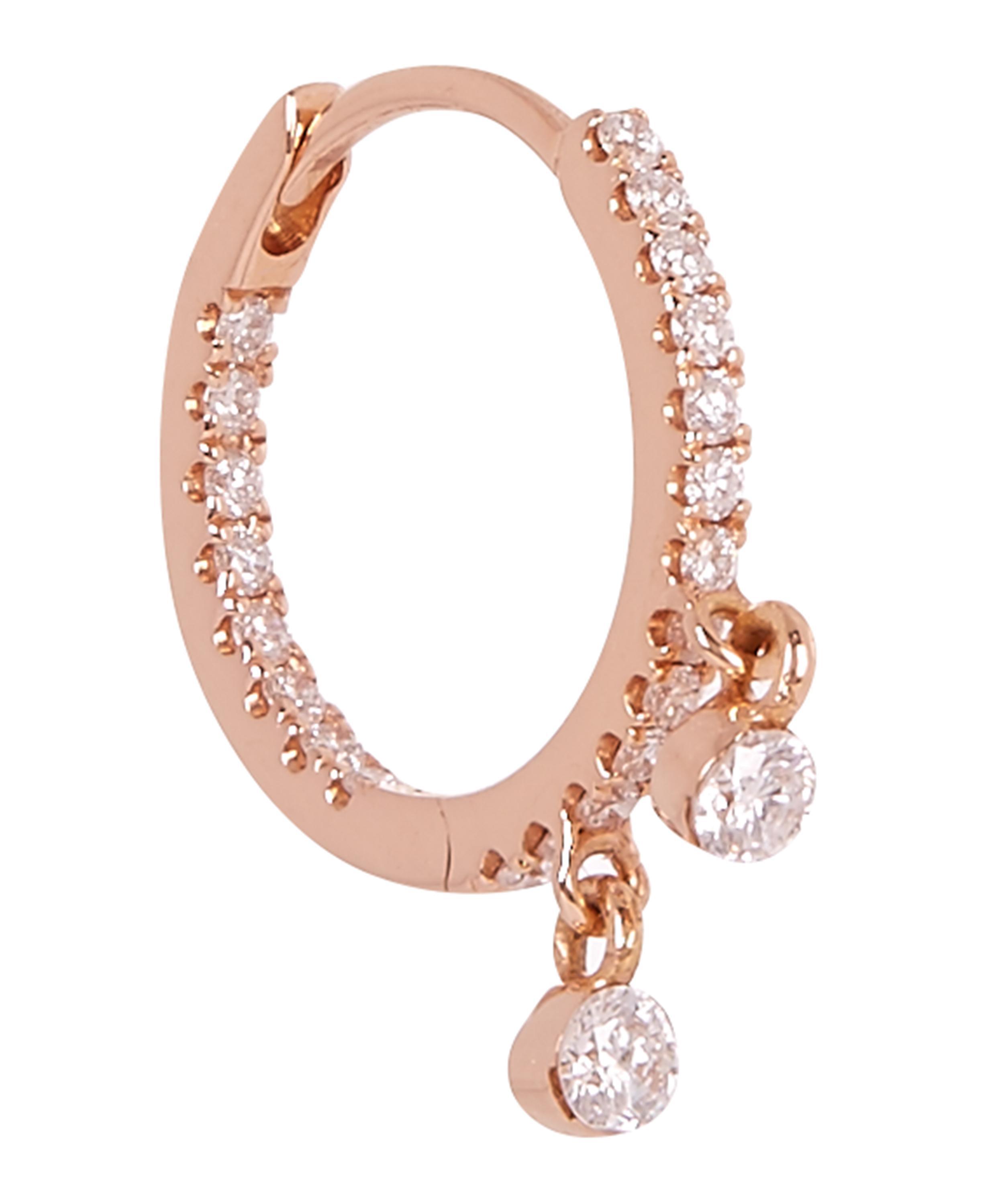 Lyst Maria Tash 5 16 Diamond Two Charm Eternity Earring View Fullscreen